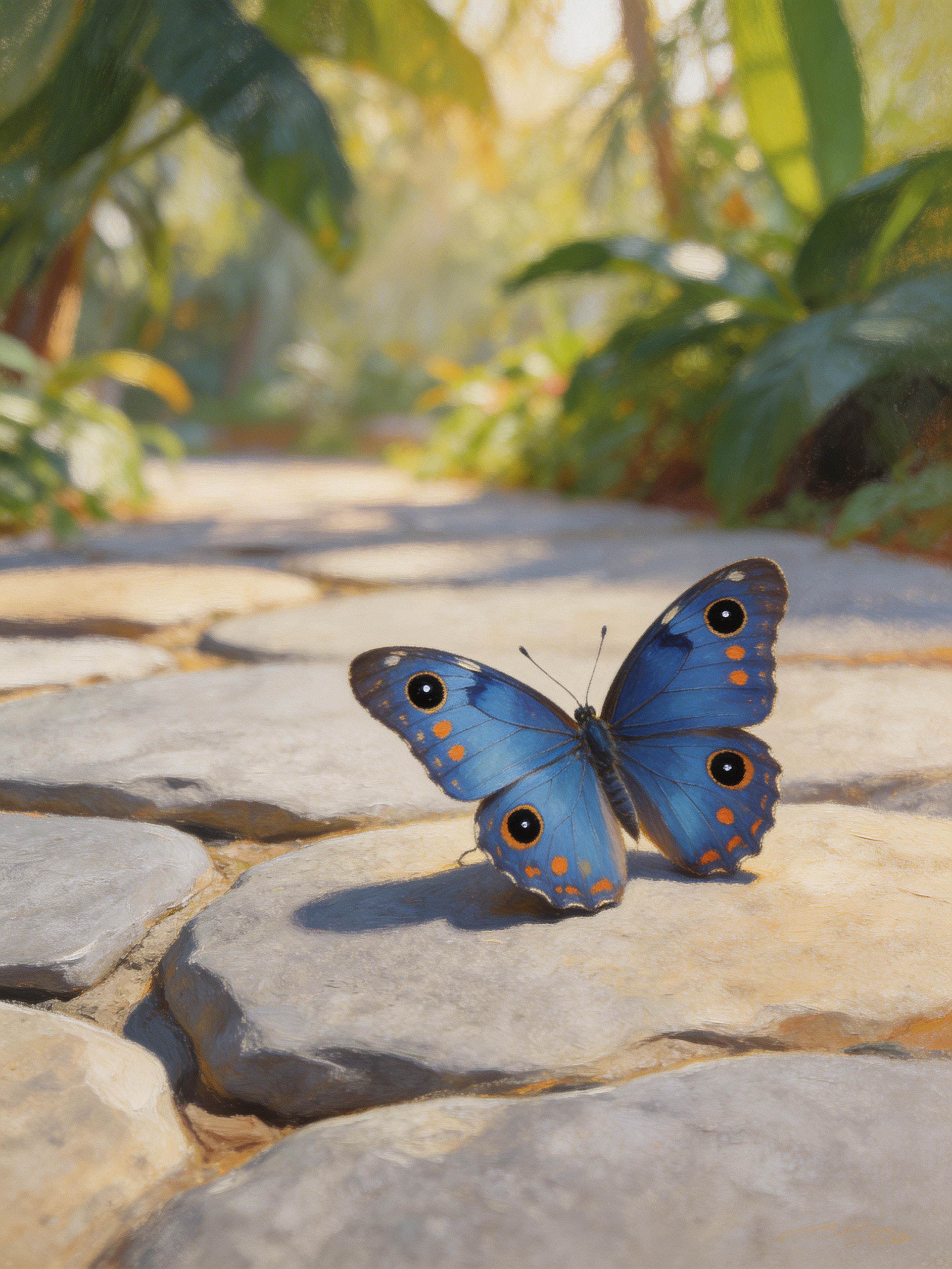 Blue Pansy Butterfly