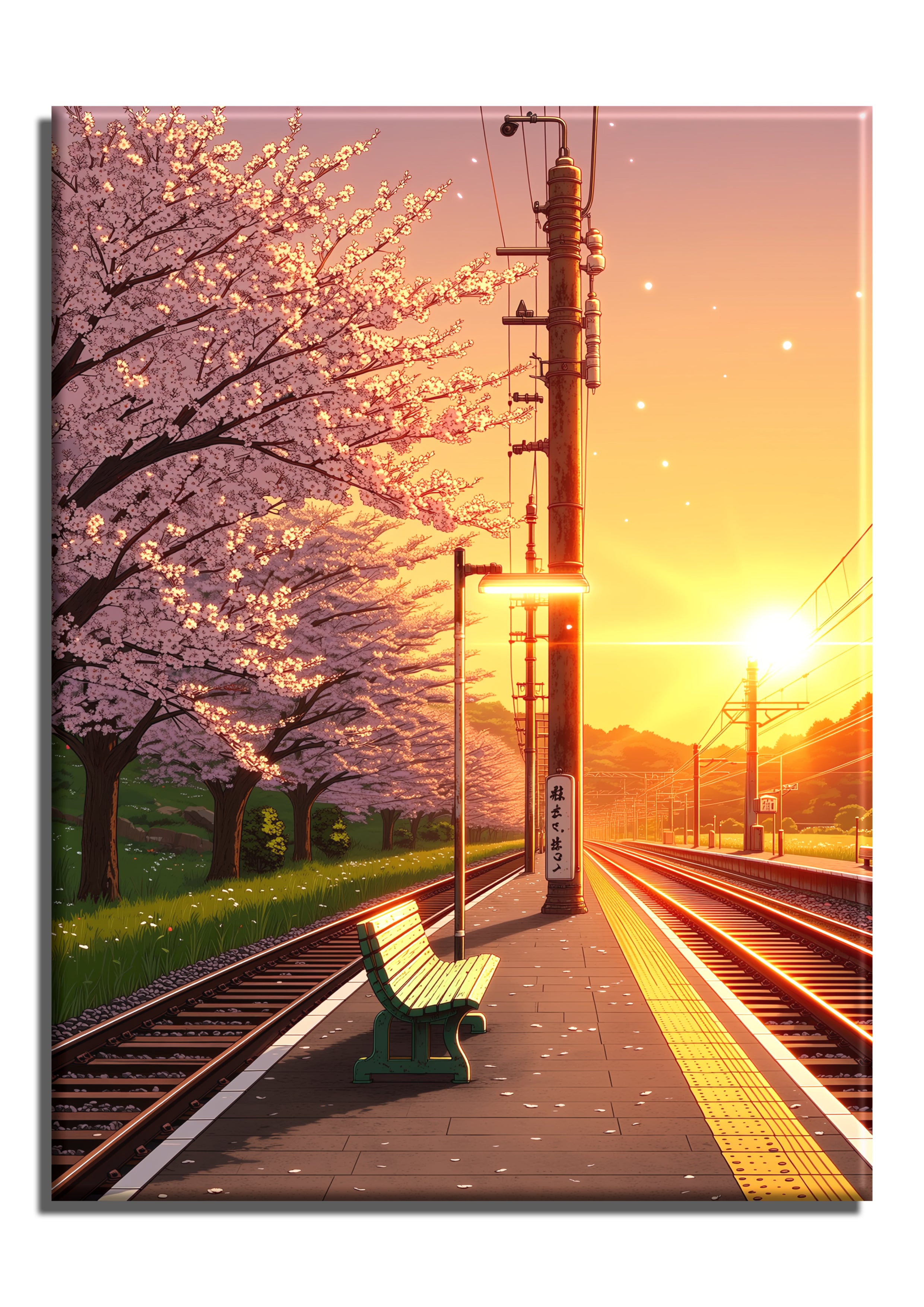 Cherry Blossom Train Station