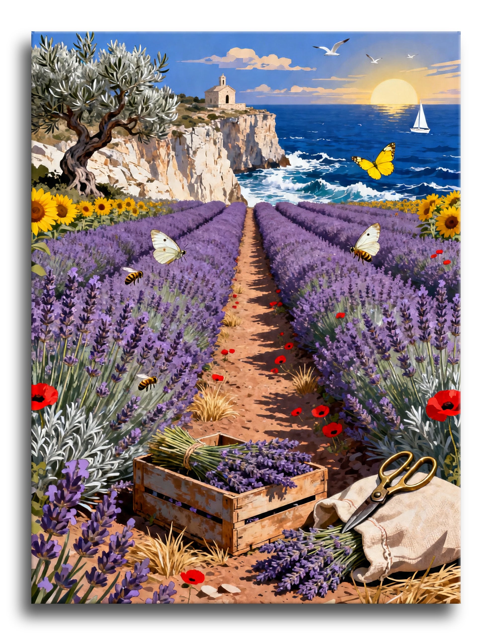 Coastal Lavender Chapel framed preview