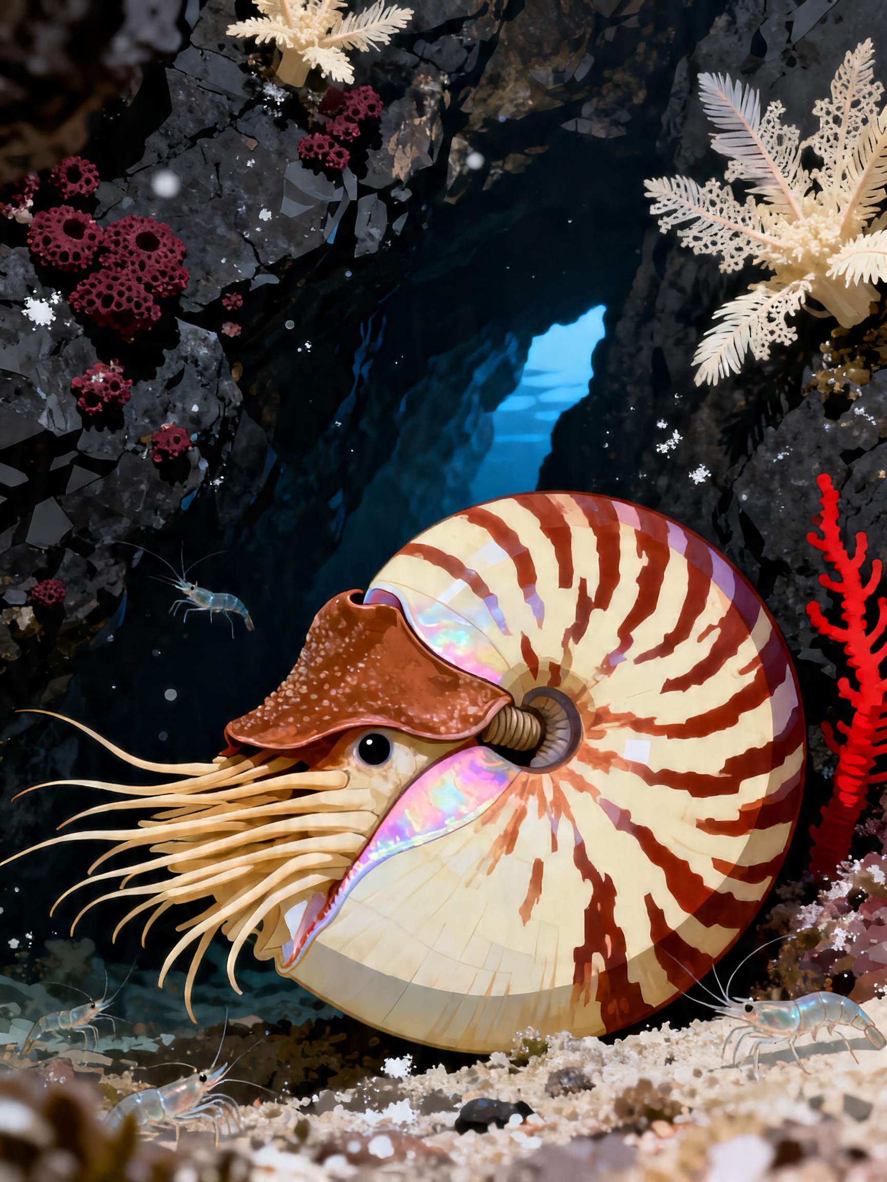Coral Cove Nautilus painting
