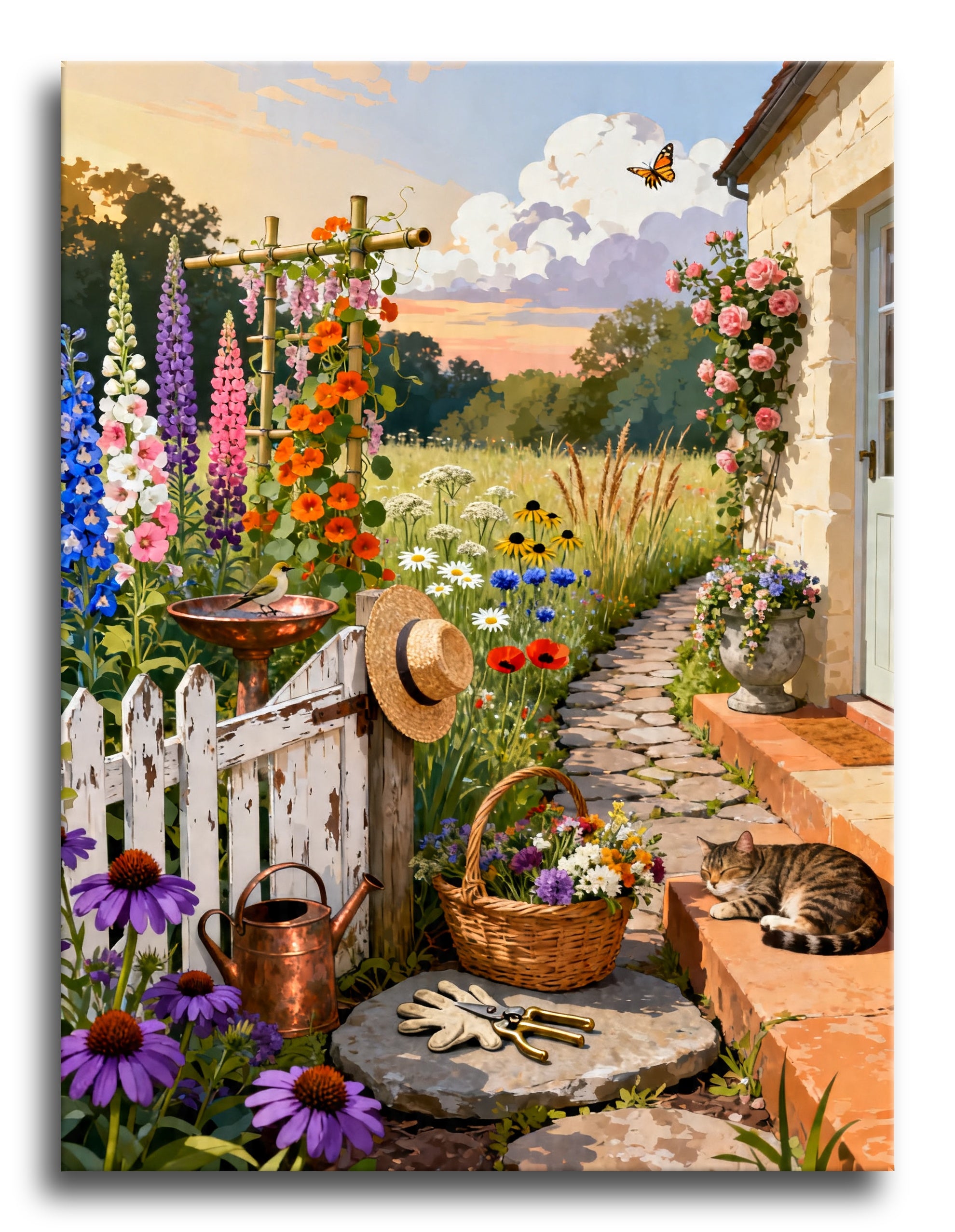 Cottage Garden Wildflowers framed preview