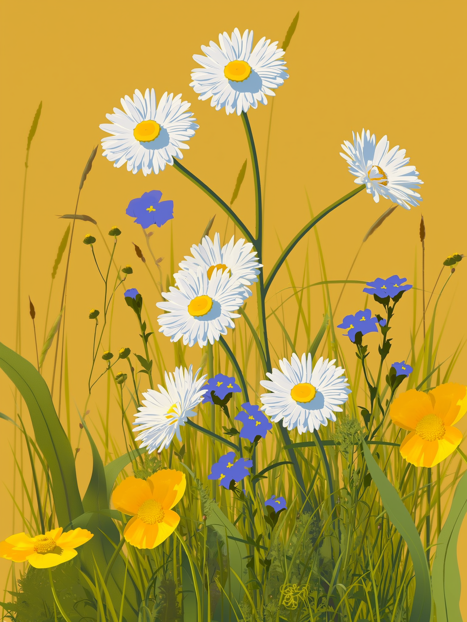 Daises and Wildflowers