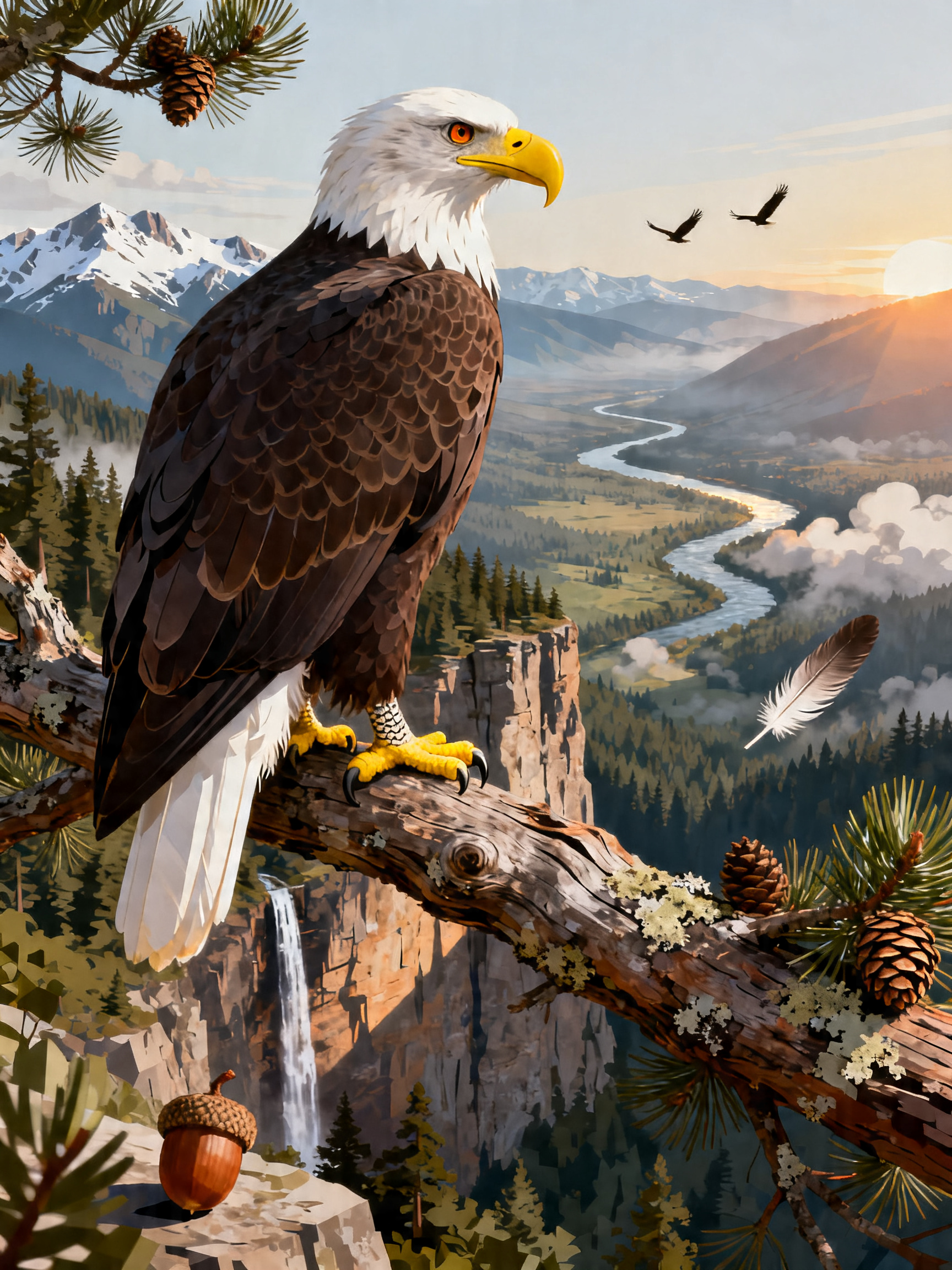 Eagle Canyon Perch painting