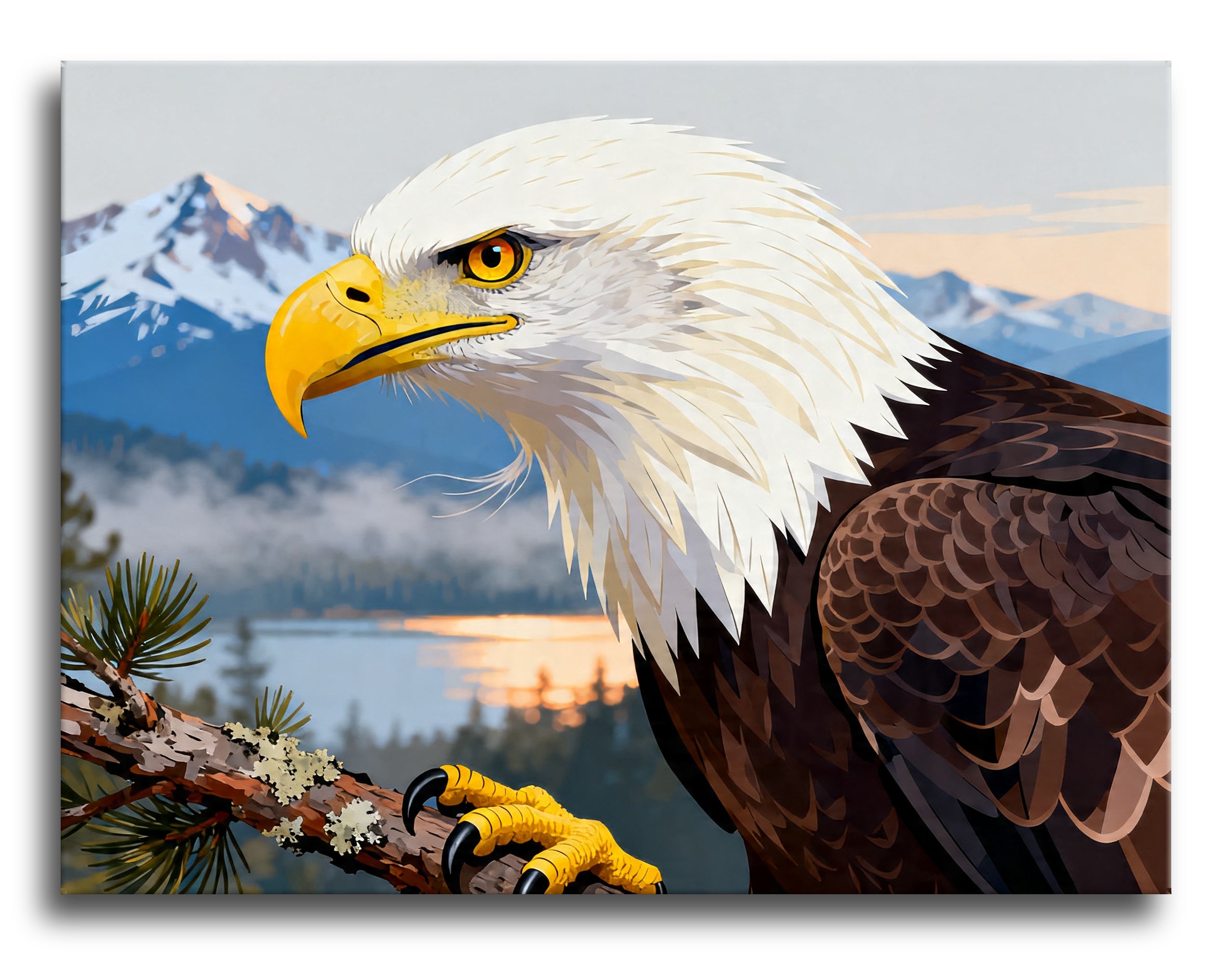 Eagle Mountain Lake framed preview