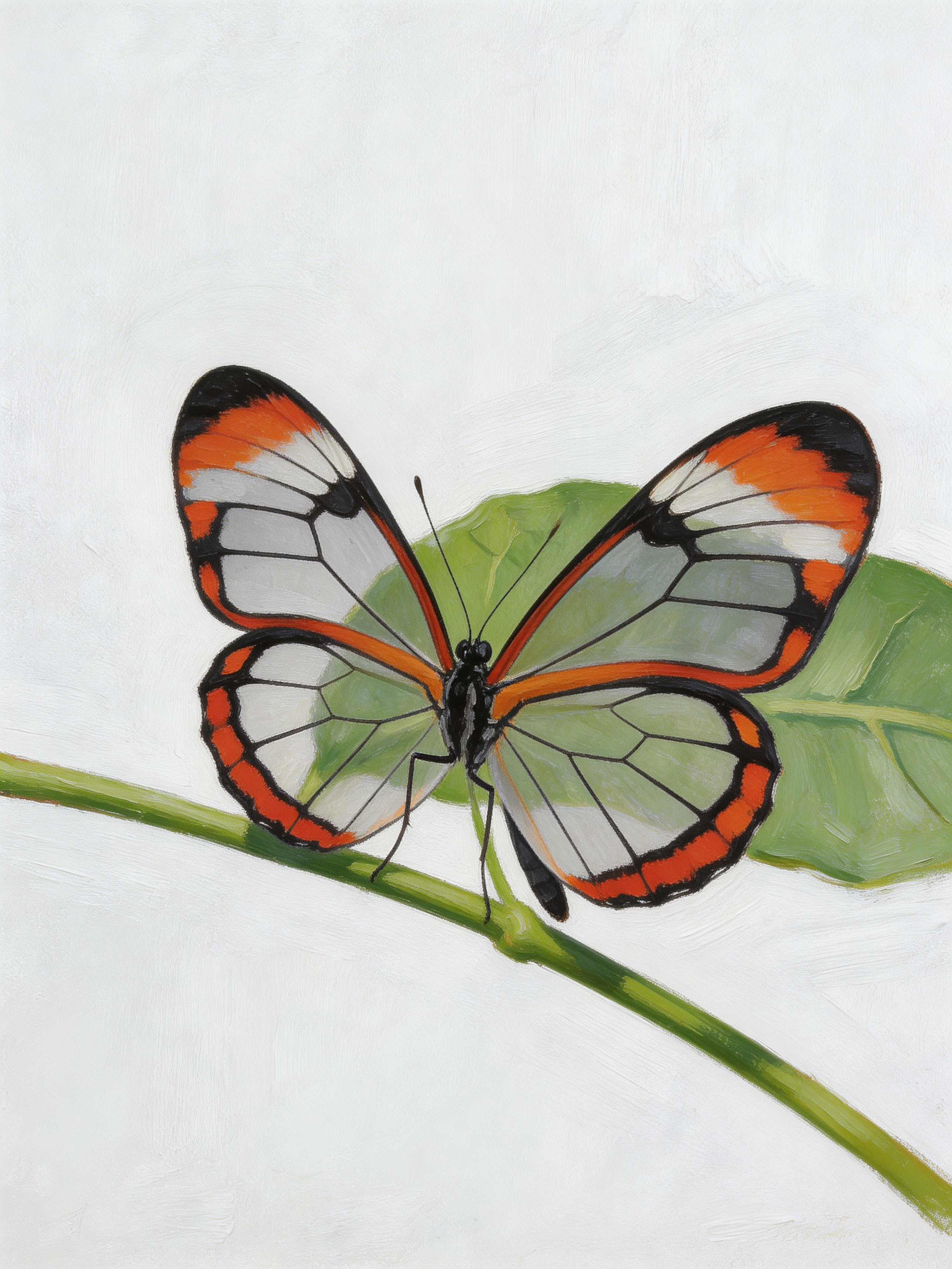 Glasswing Butterfly