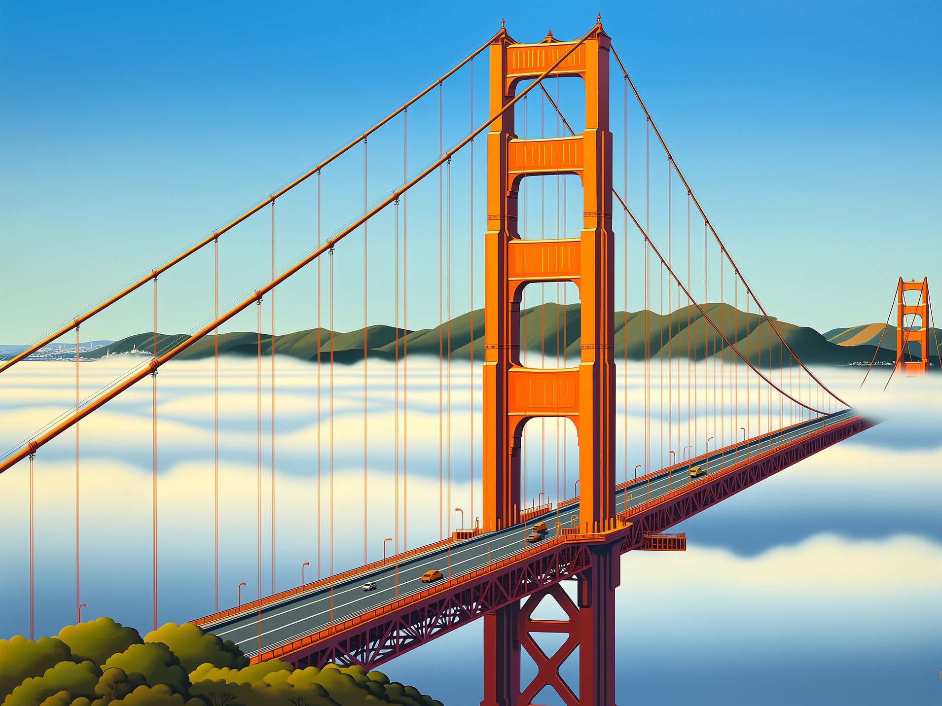 Golden Gate Bridge in Fog