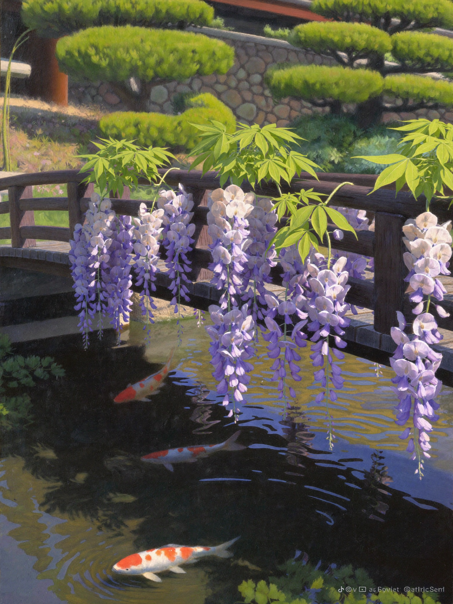 Japanese Wisteria Bridge