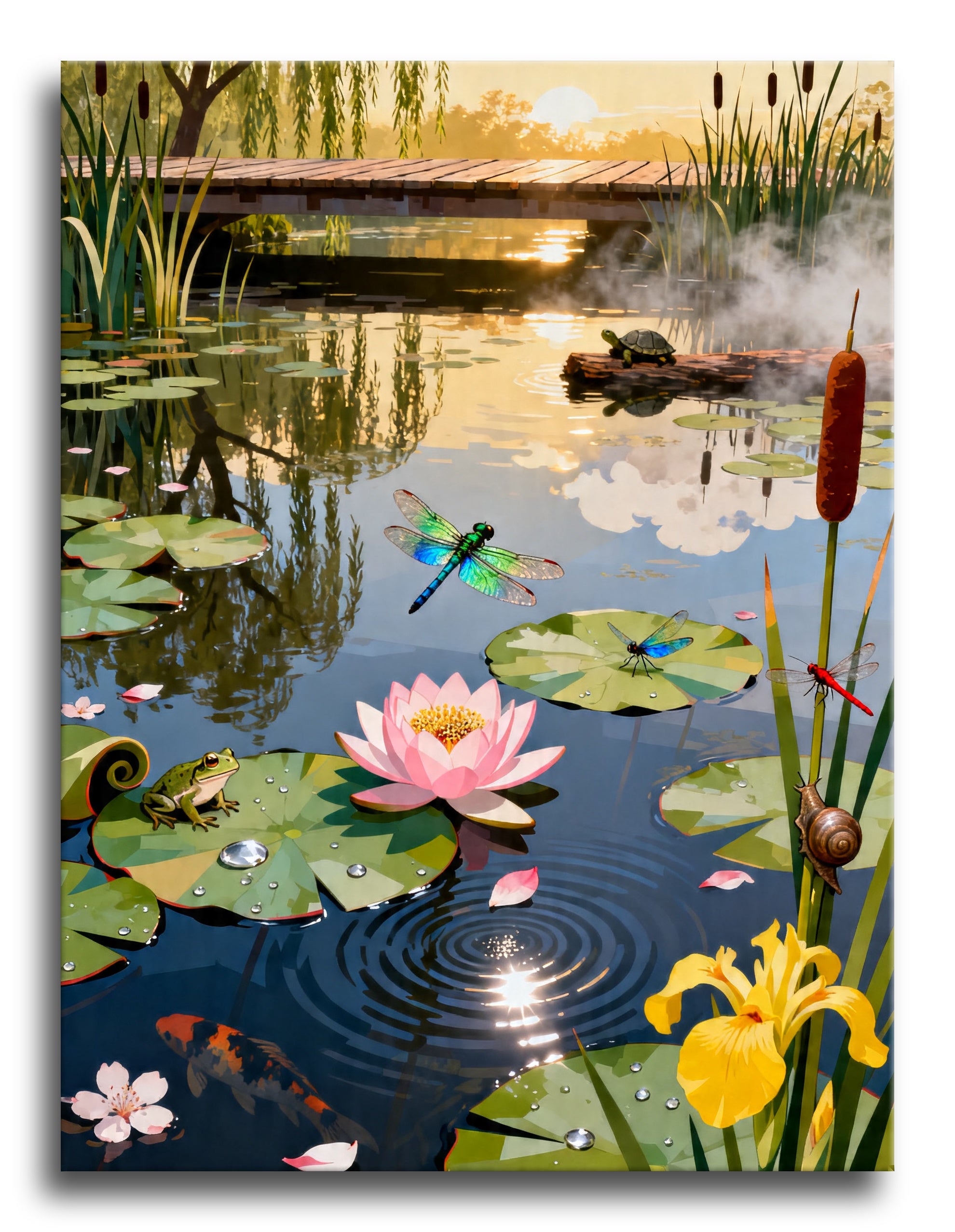 Lily Pond Morning framed preview