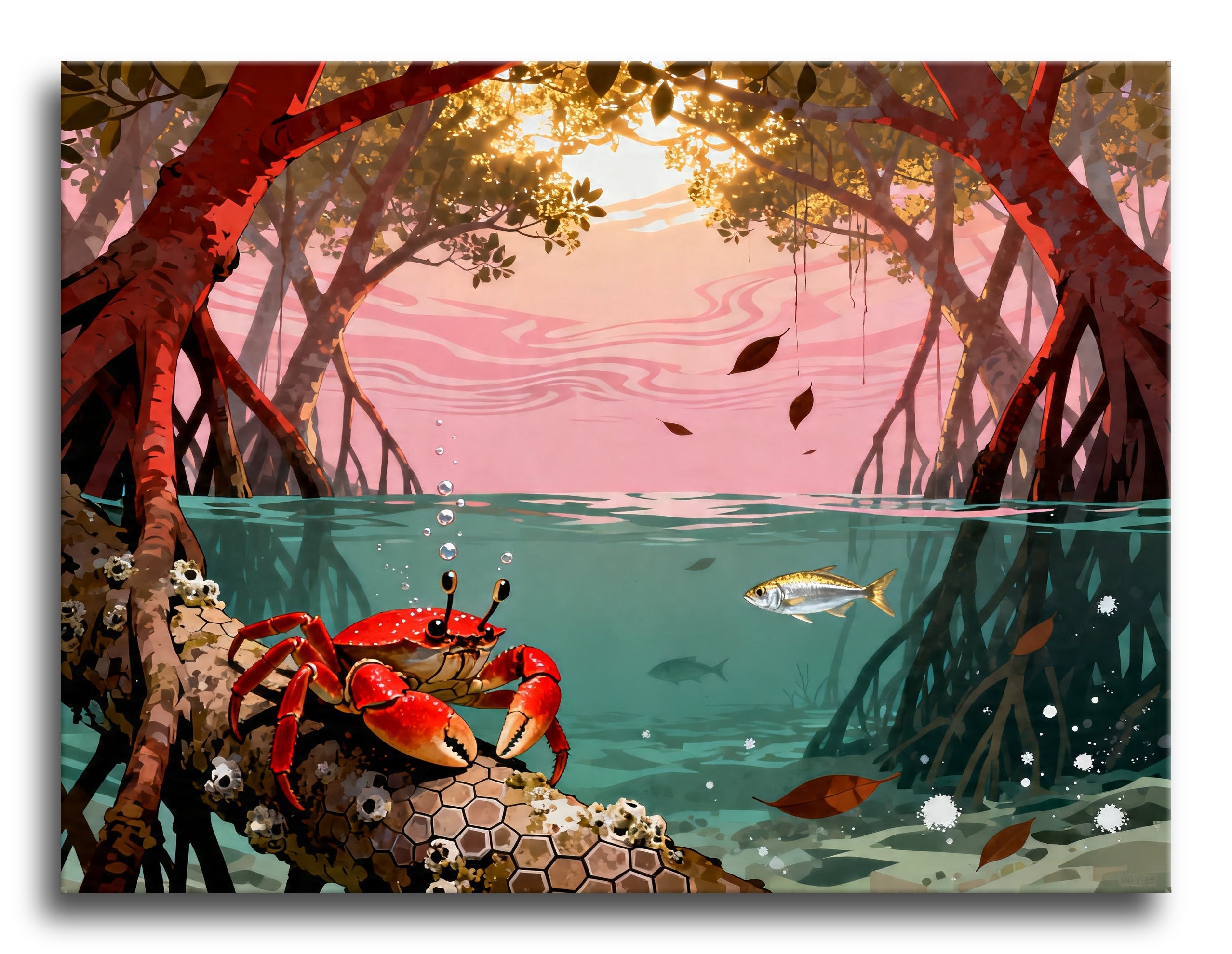 Mangrove Crab Dawn framed preview