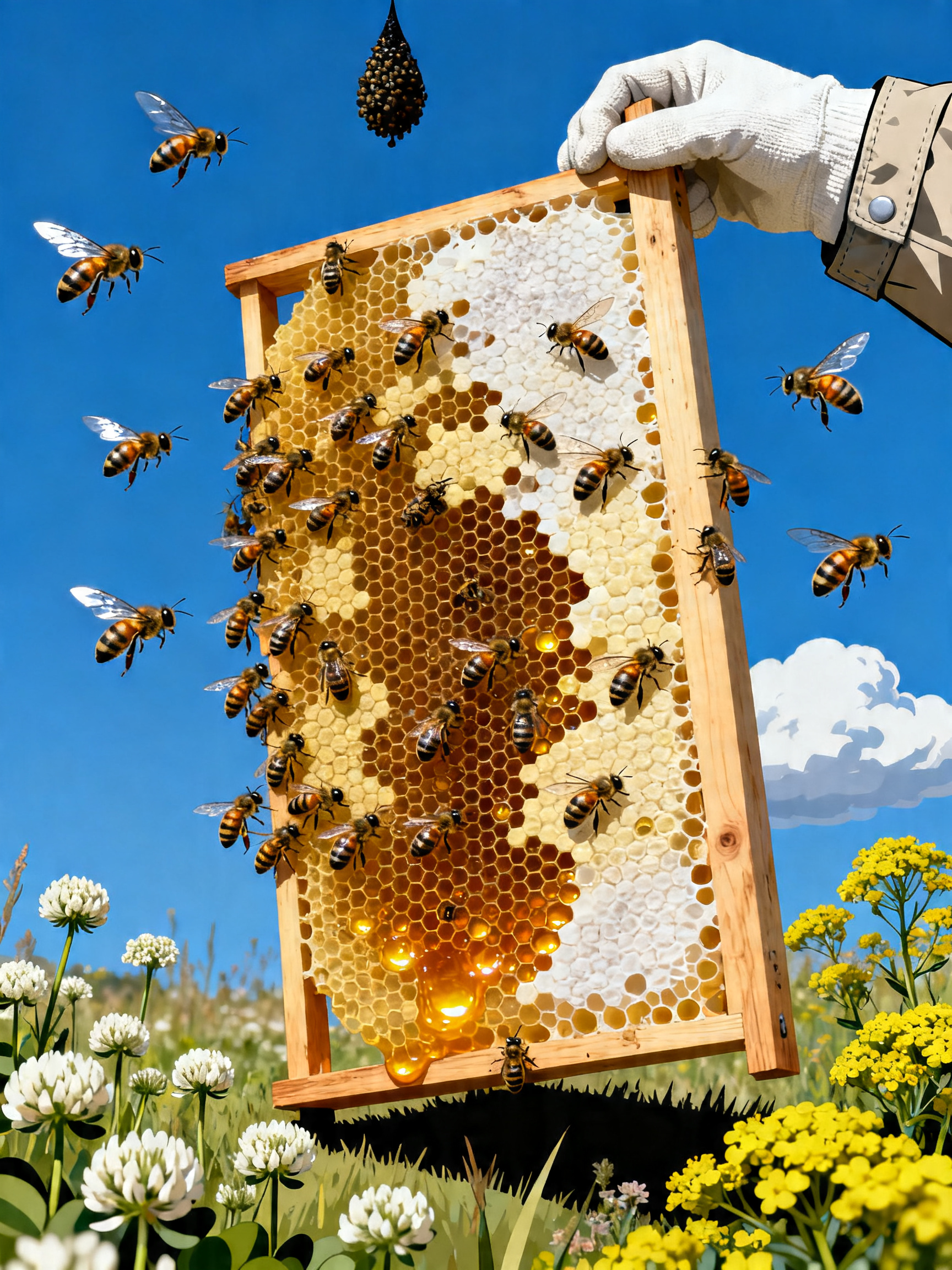 Meadow Beekeeper painting