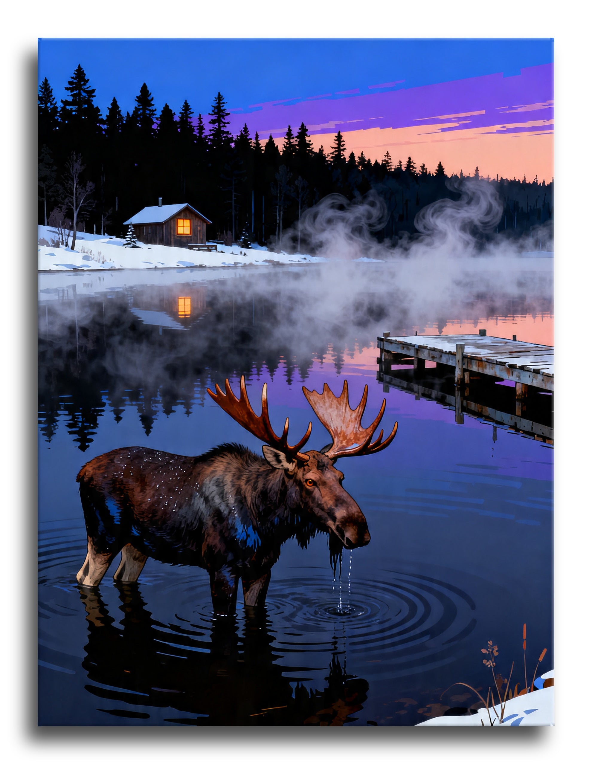 Moose Dawn Lake framed preview