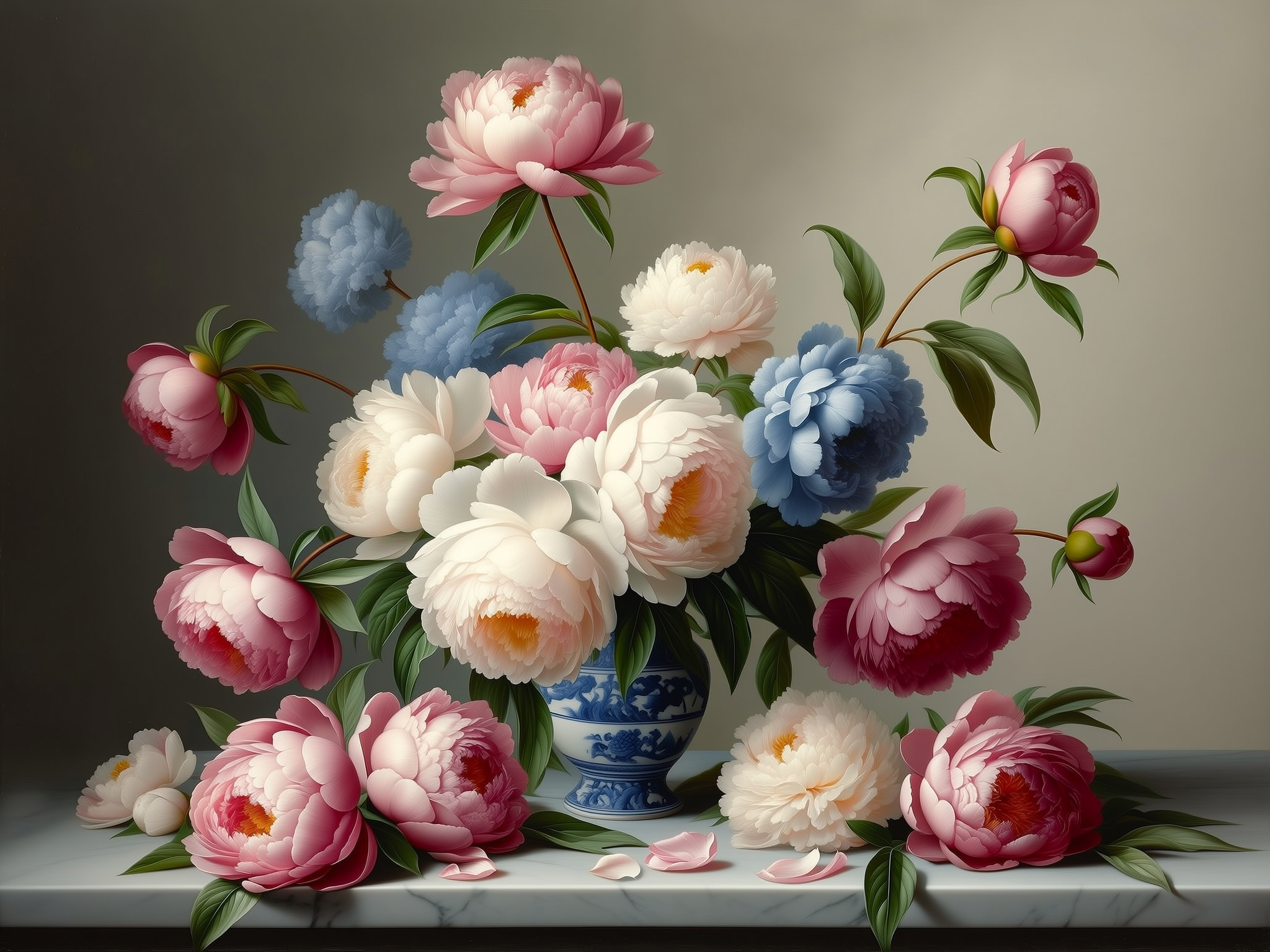 Peonies and a Vase