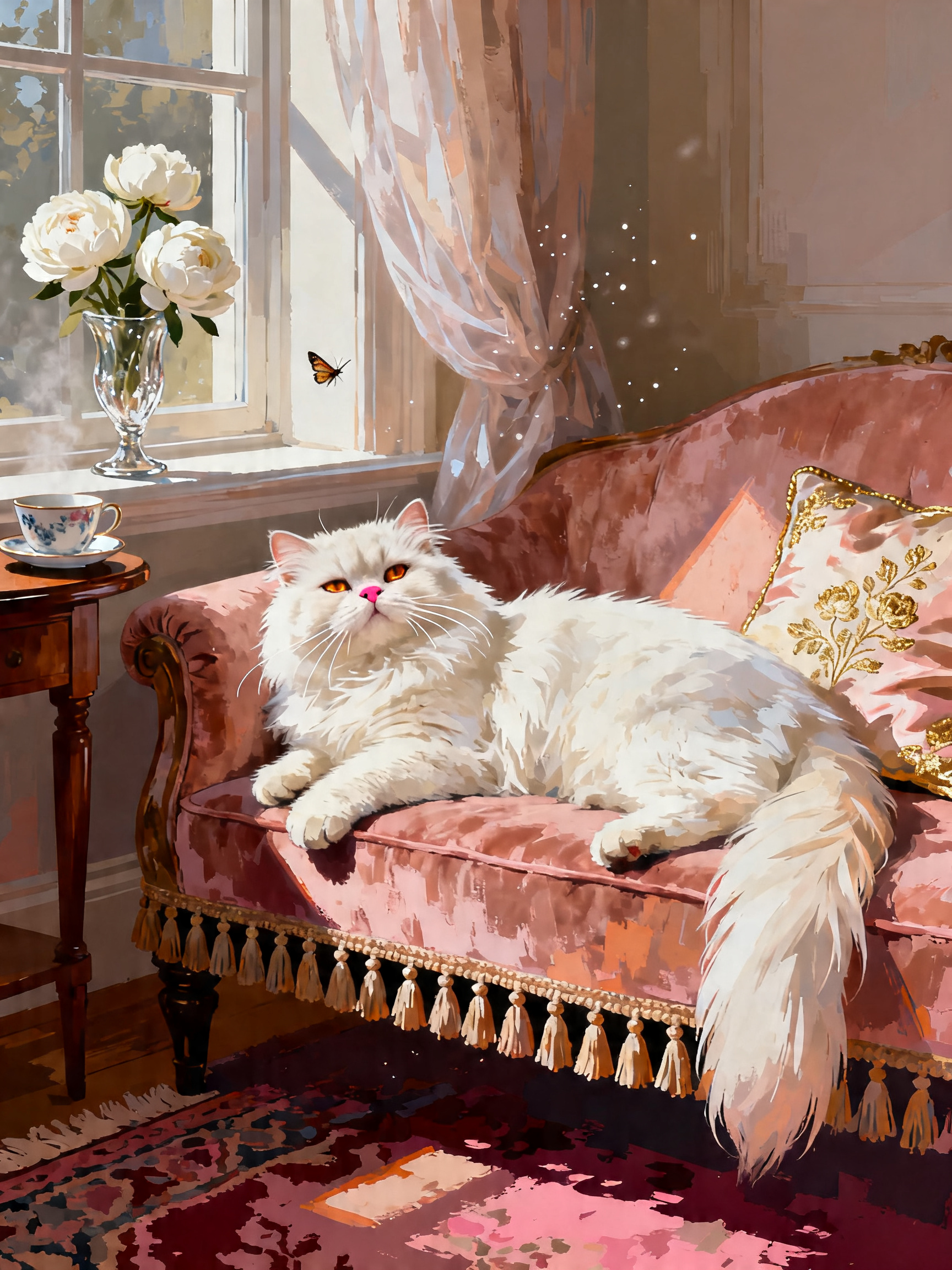 Persian Peony Salon painting