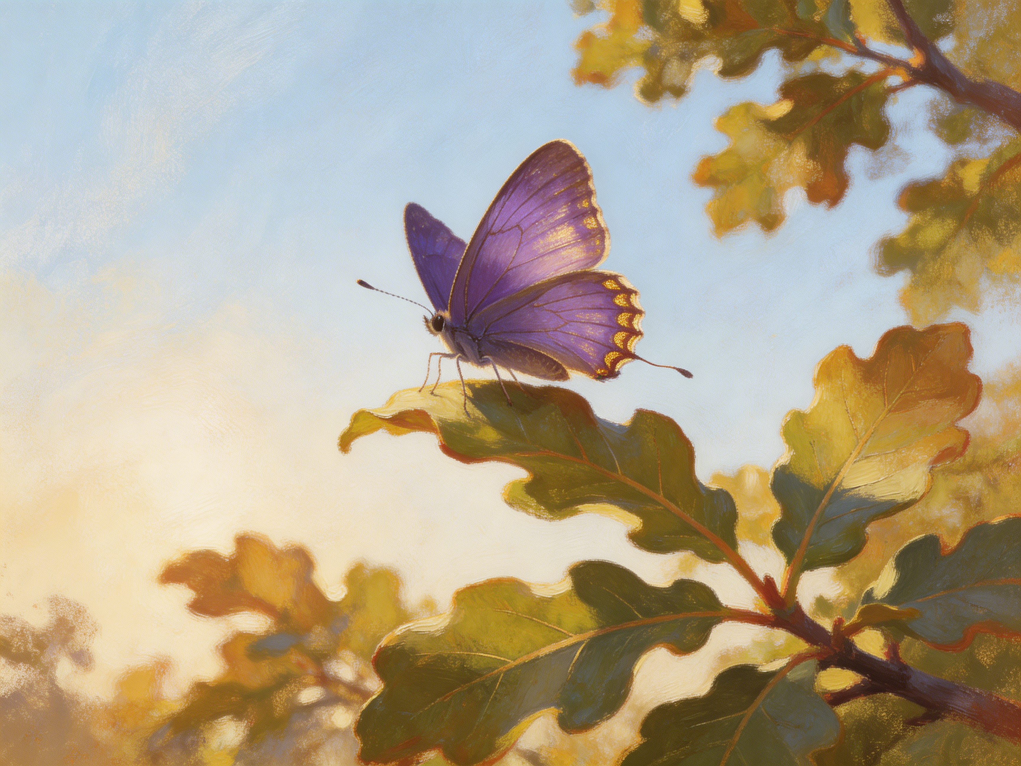 Purple Hairstreak Butterfly