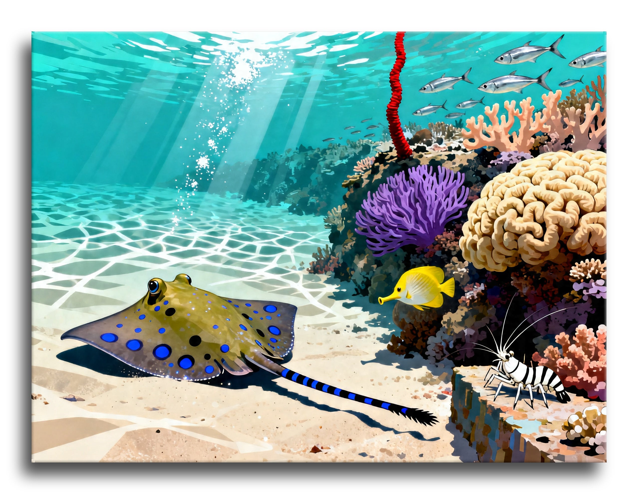 Reef Ray Garden framed preview