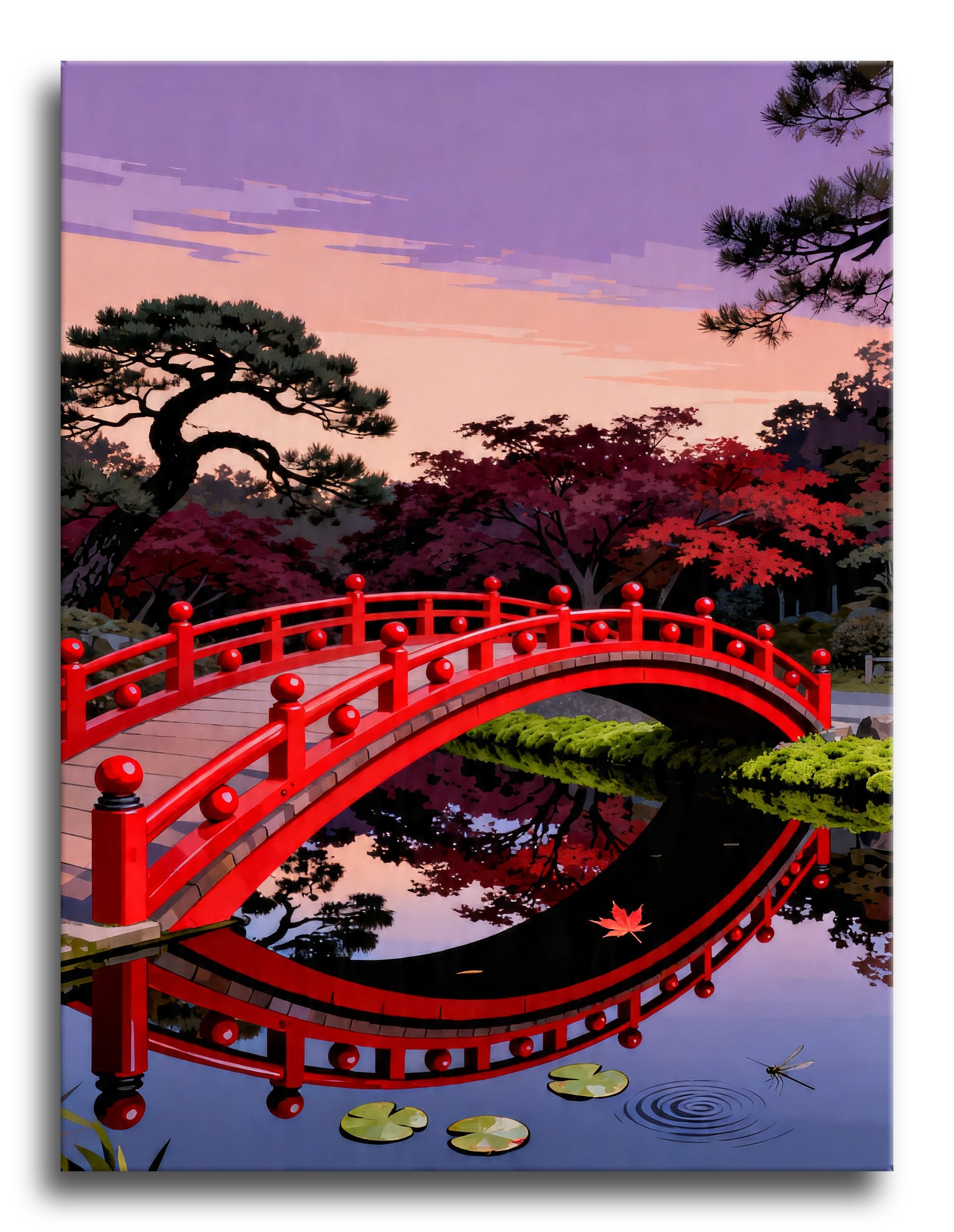 Scarlet Moon Bridge framed preview