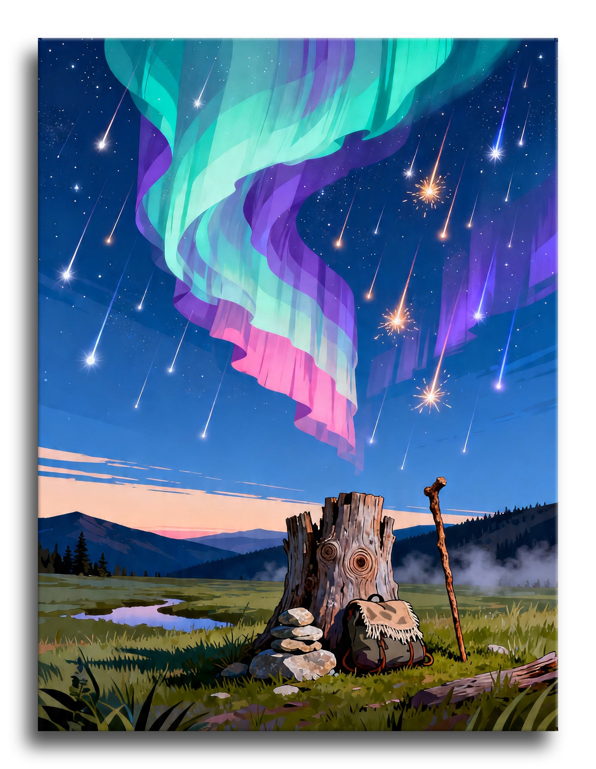 Star Trail Campsite framed preview