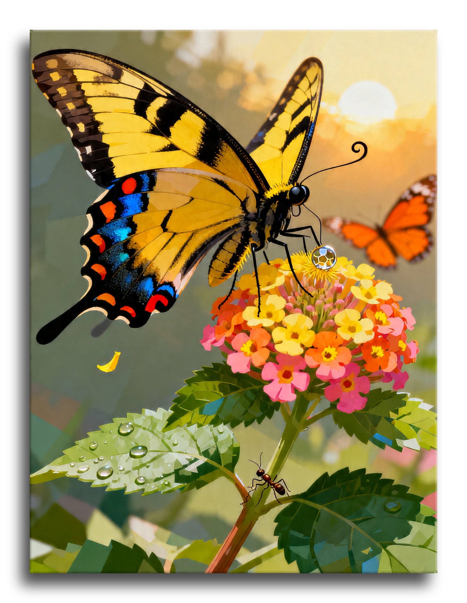 Swallowtail Lantana framed preview