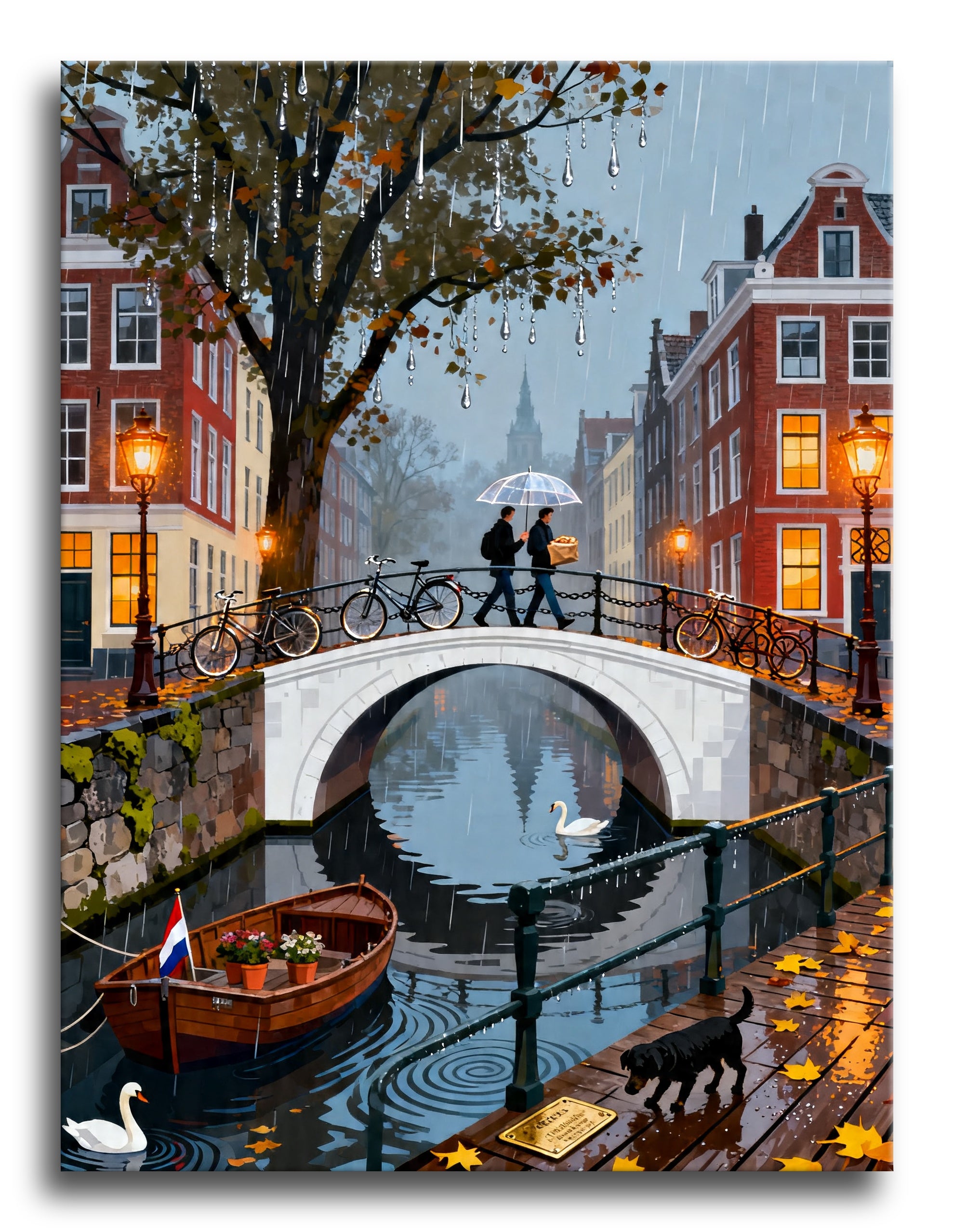 Swan Canal Bridge framed preview