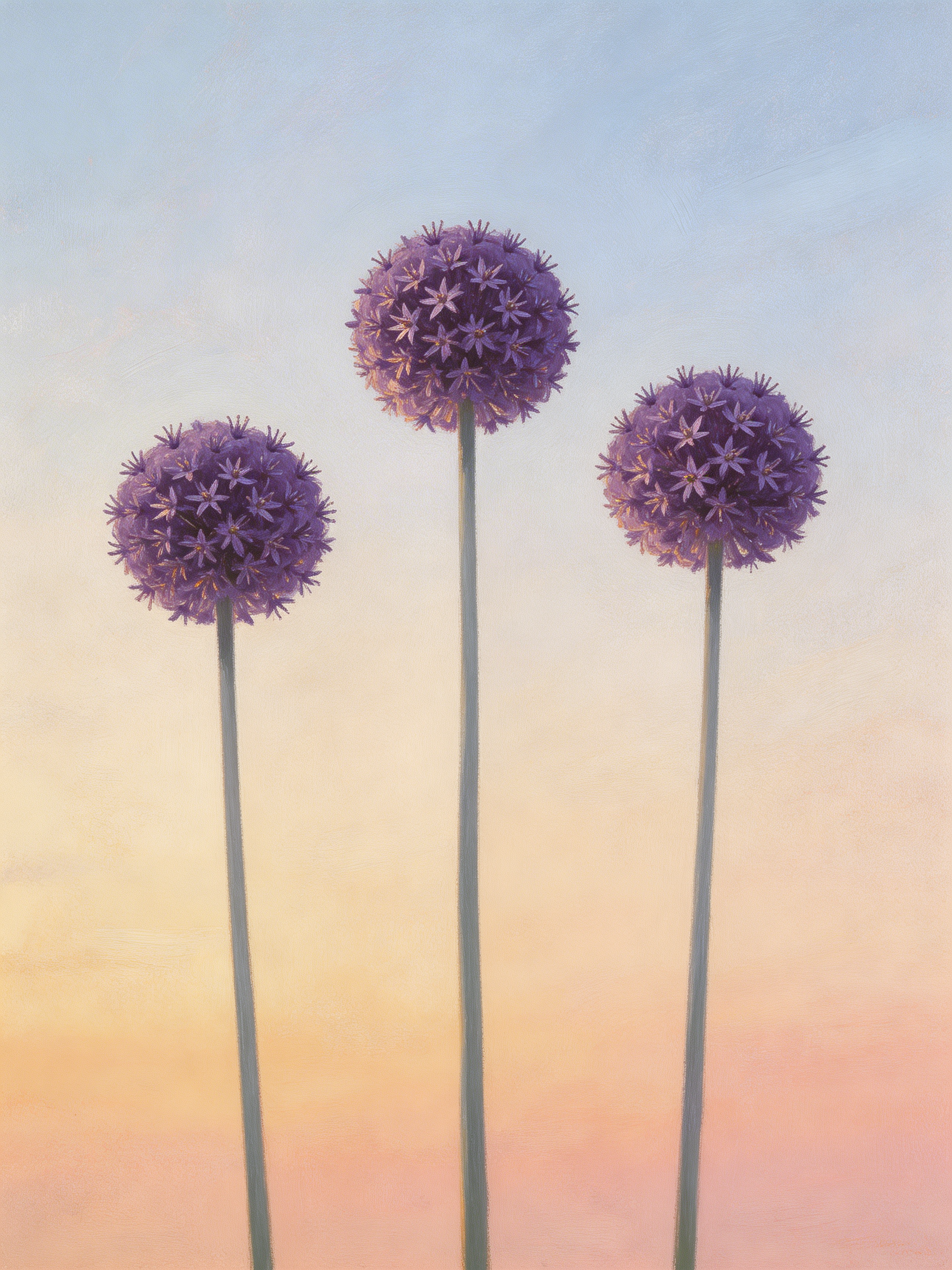Tall Allium Spheres