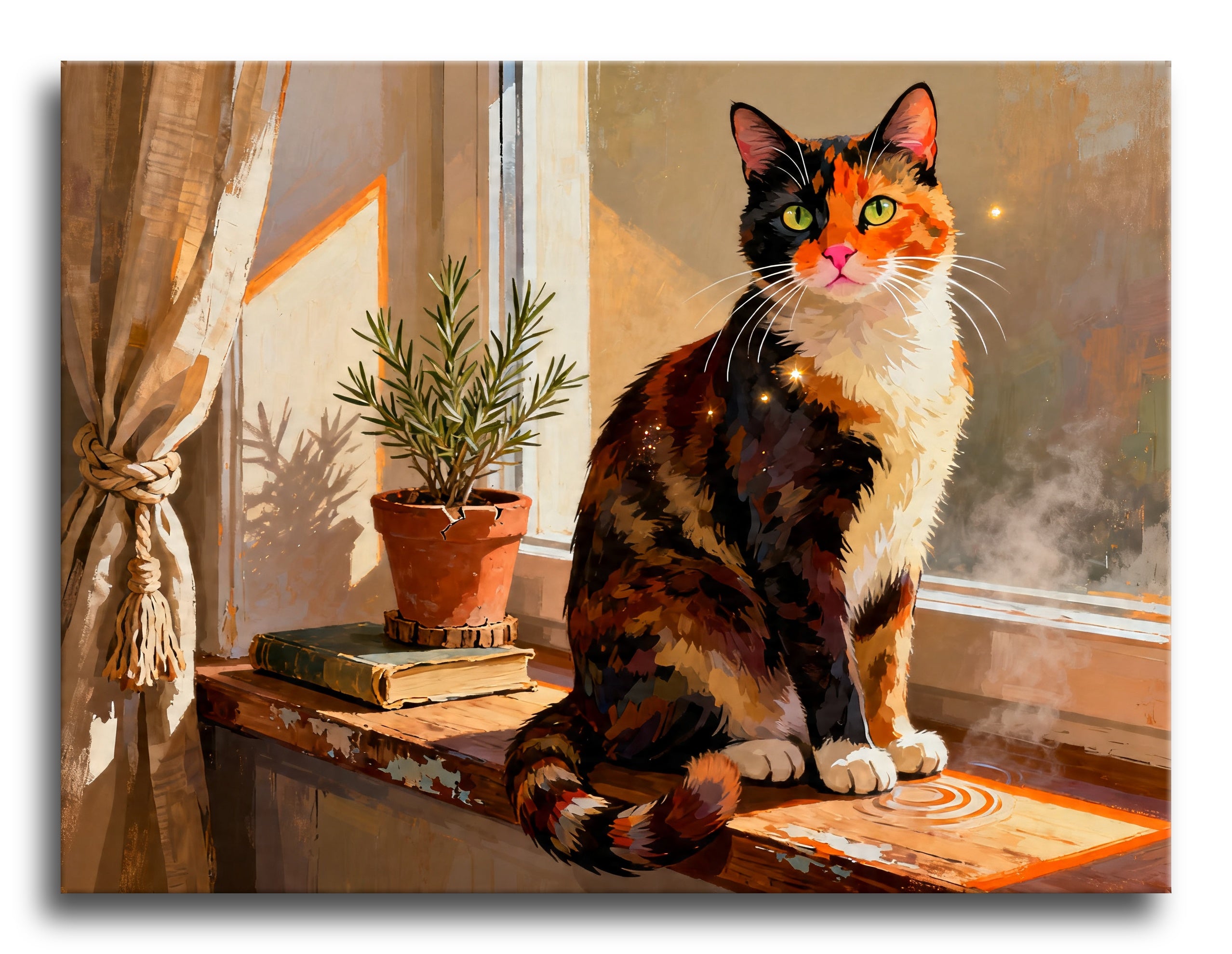 Tortoiseshell Windowsill framed preview