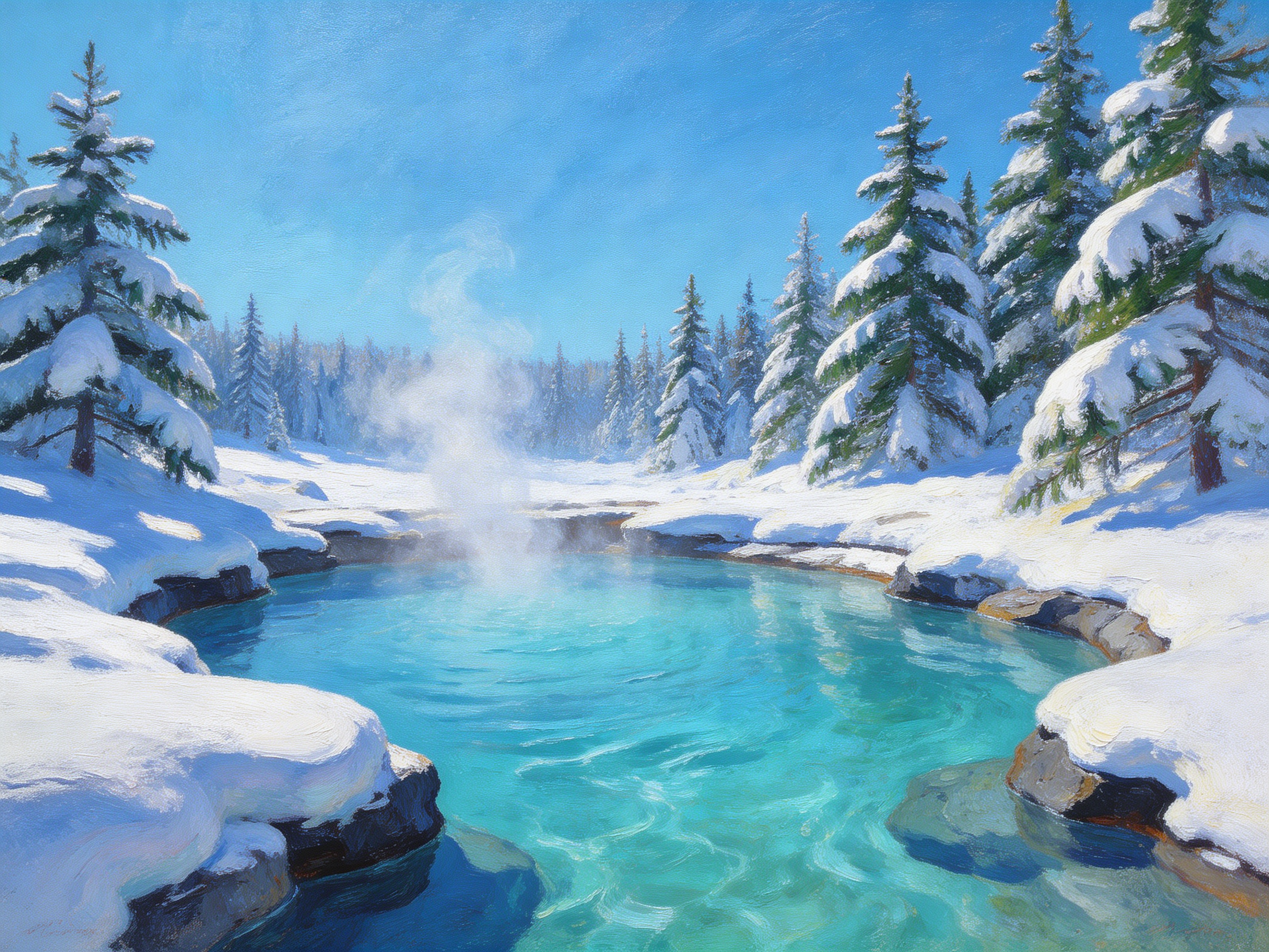 Turquoise Hot Spring