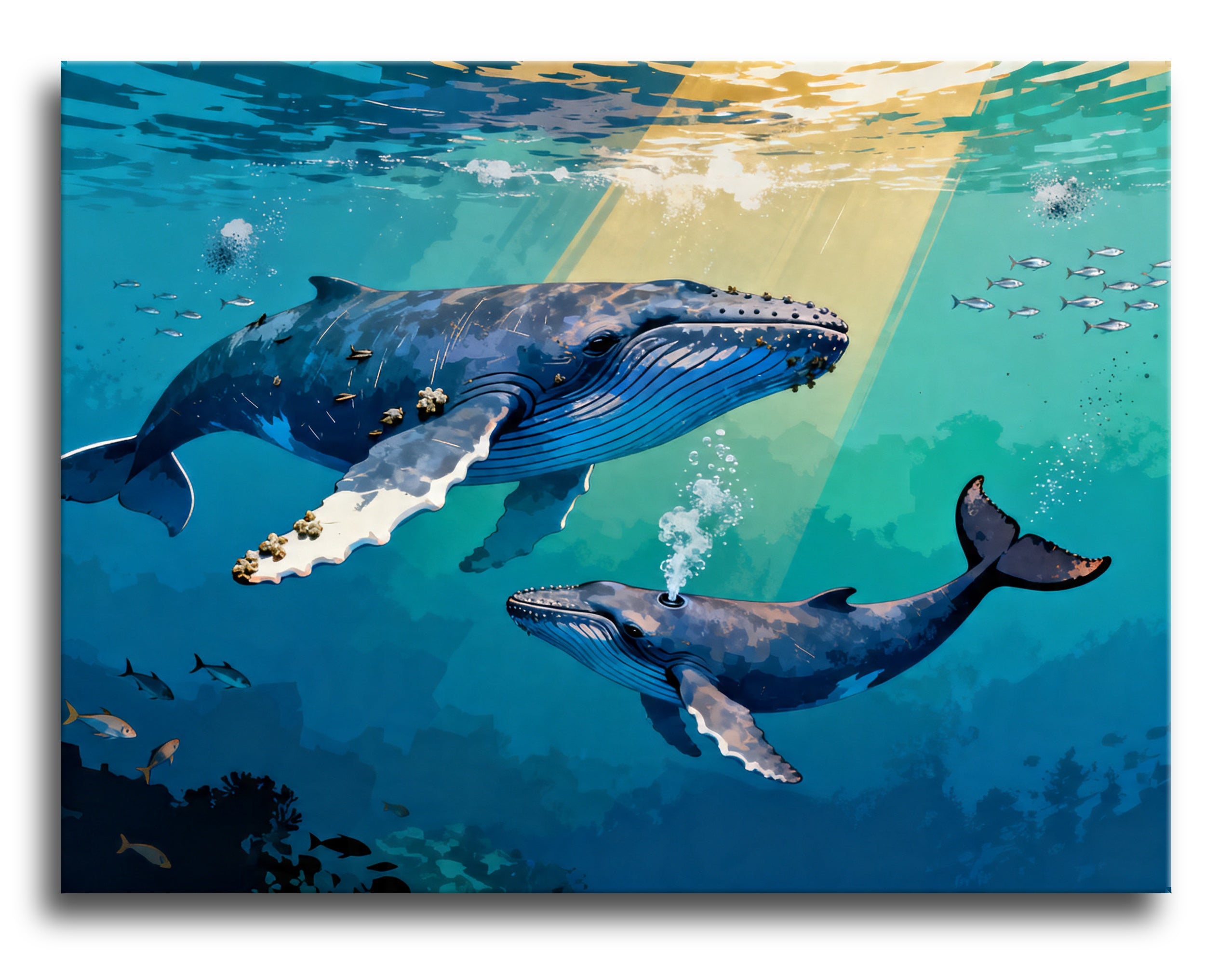 Whale Song Duo framed preview