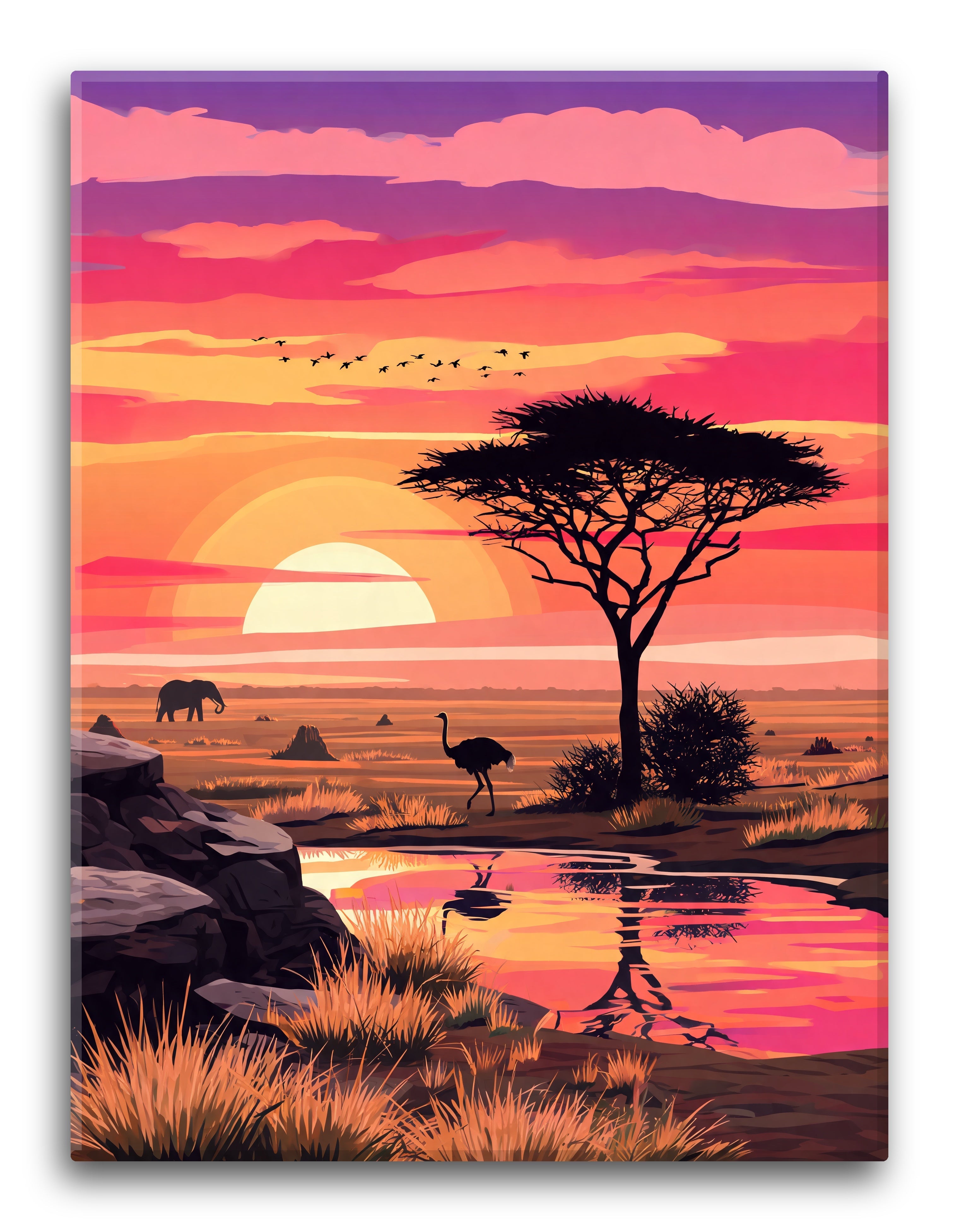 Acacia Silhouette Dusk