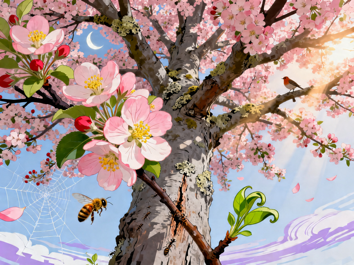 Apple Blossom Canopy - Escape by Numbers