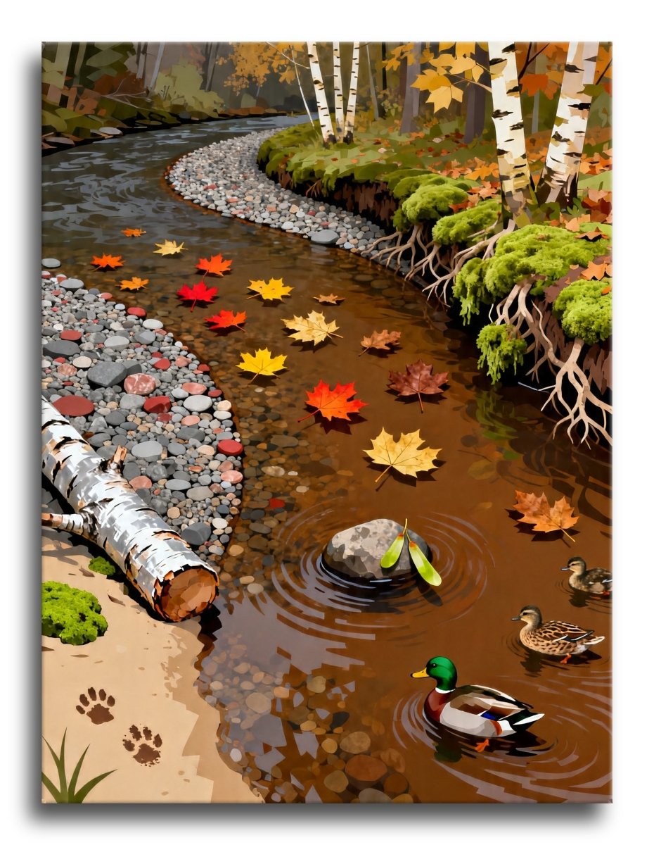 Autumn Creek Ducks - Escape by Numbers