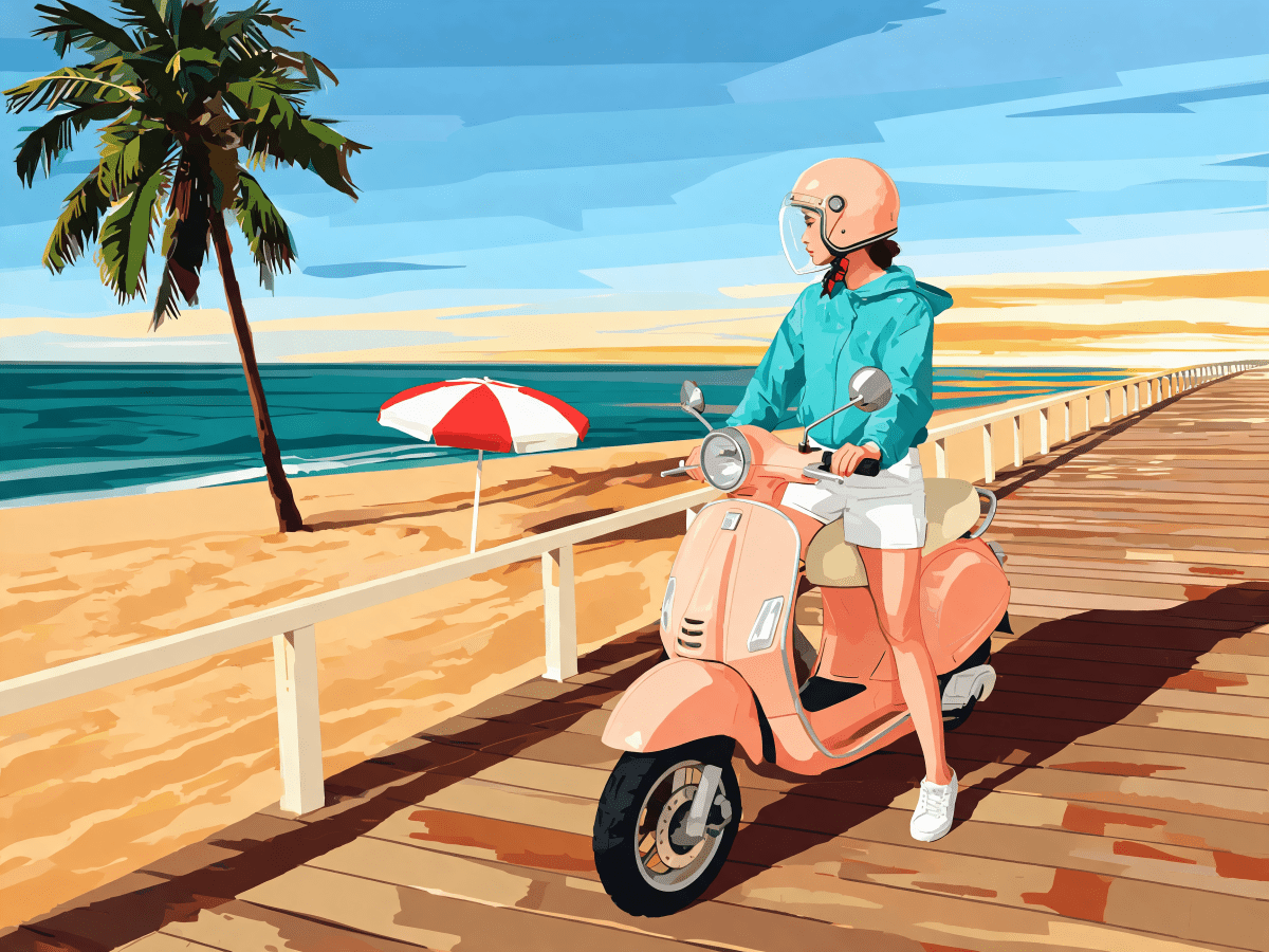 Boardwalk Scooter Cruise - Escape by Numbers
