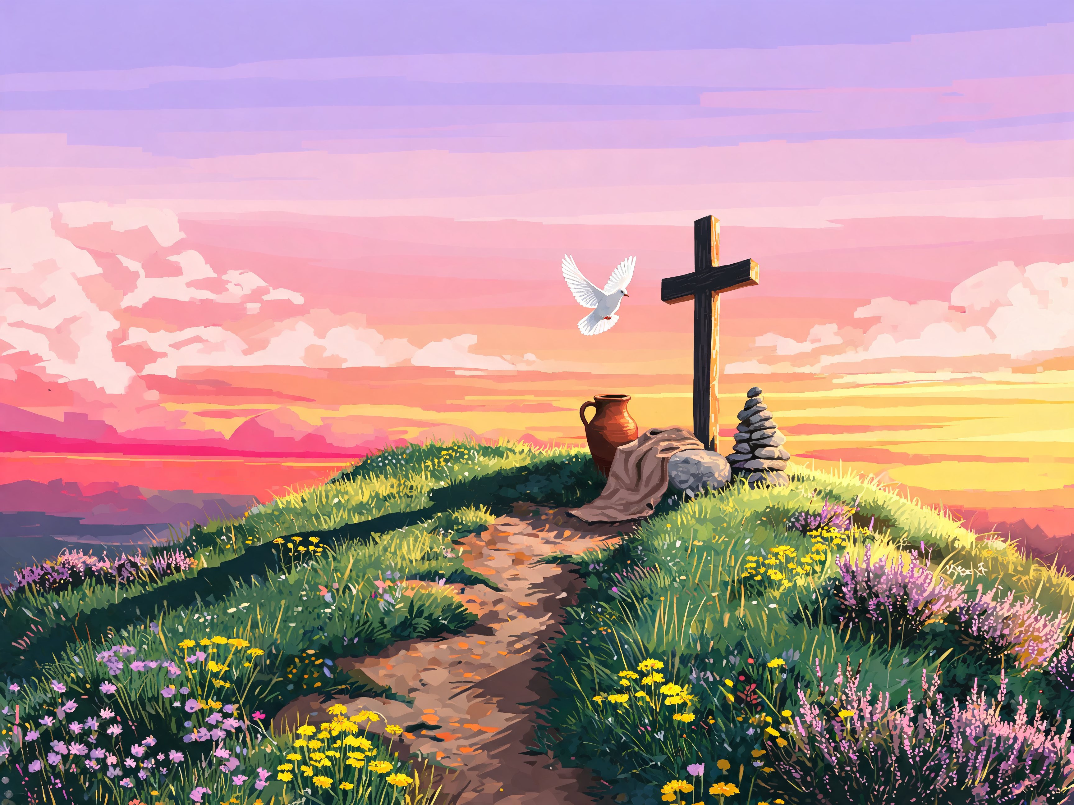 Brilliant Dawn Cross