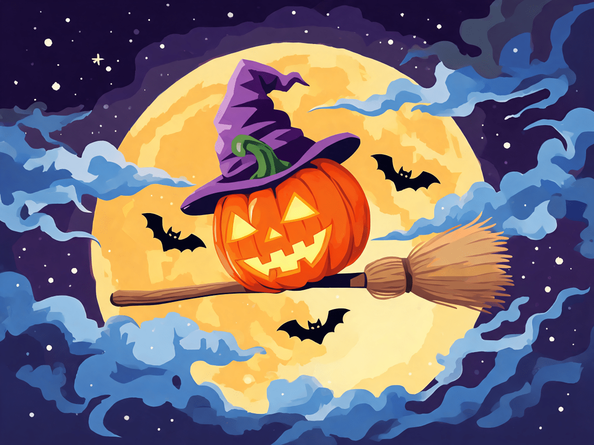 Broomstick Pumpkin - Escape by Numbers