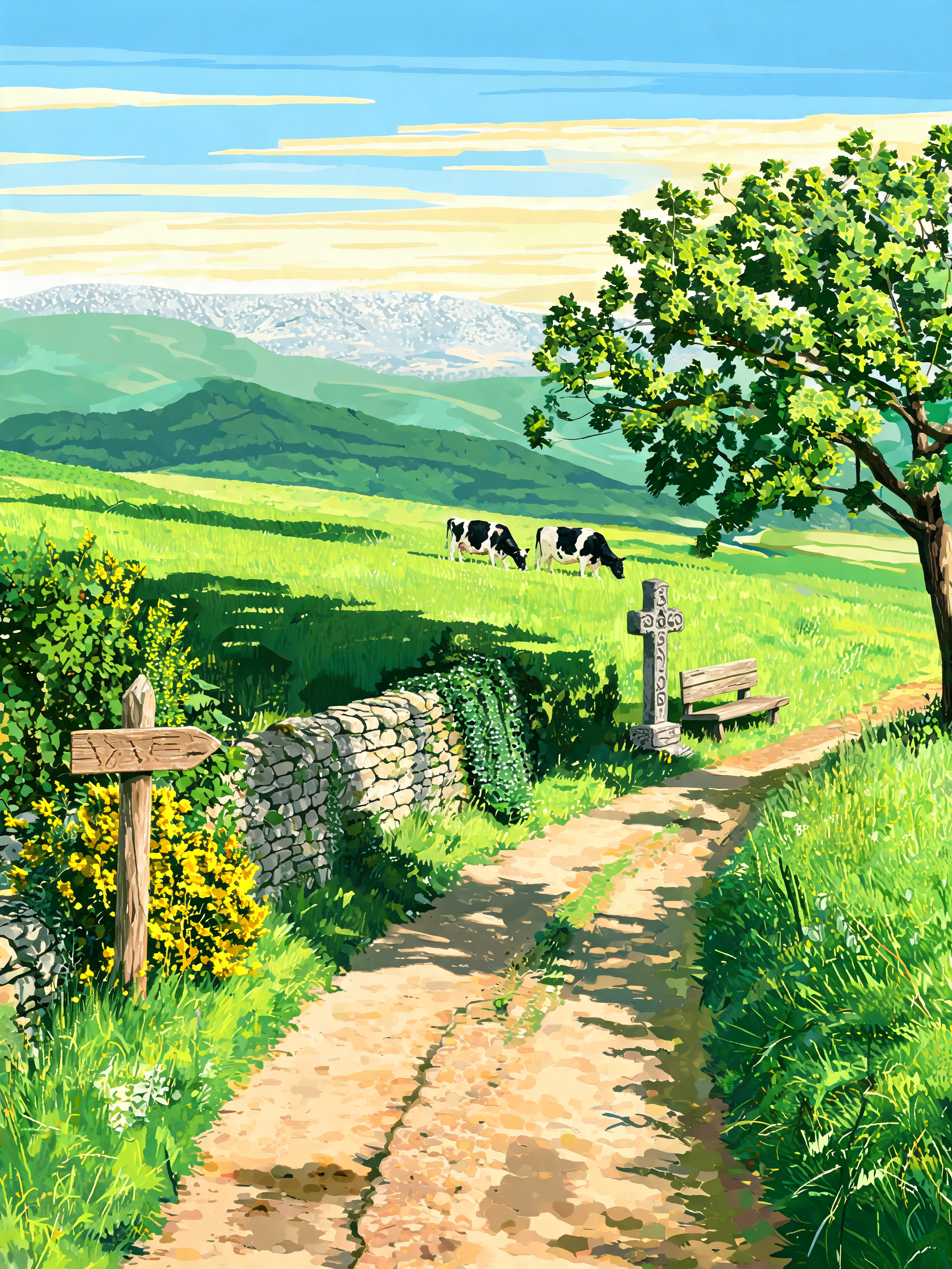 Camino Stone Walls