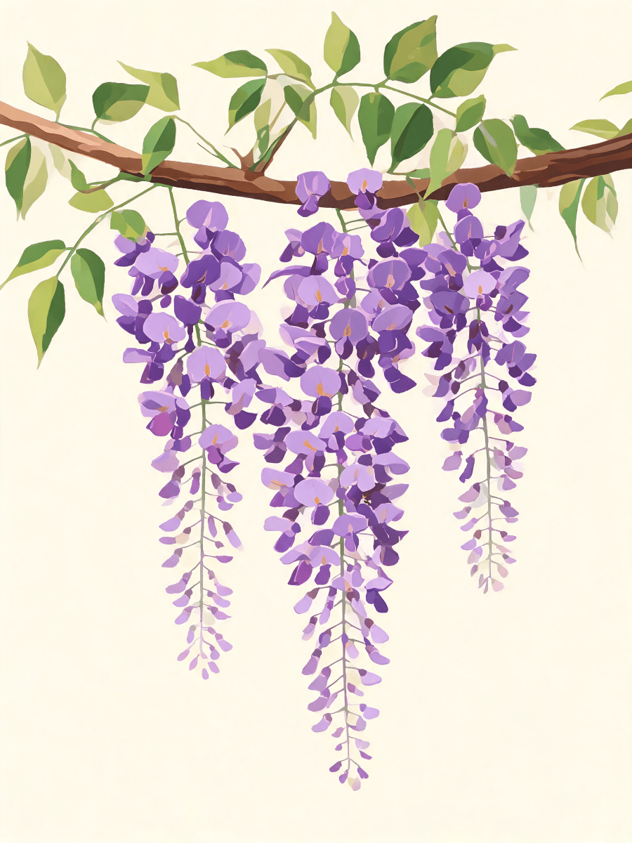 Cascading Wisteria - Escape by Numbers