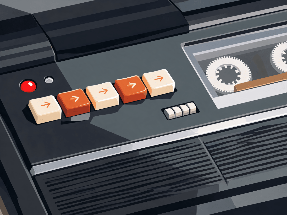 Cassette Console Closeup - Escape by Numbers