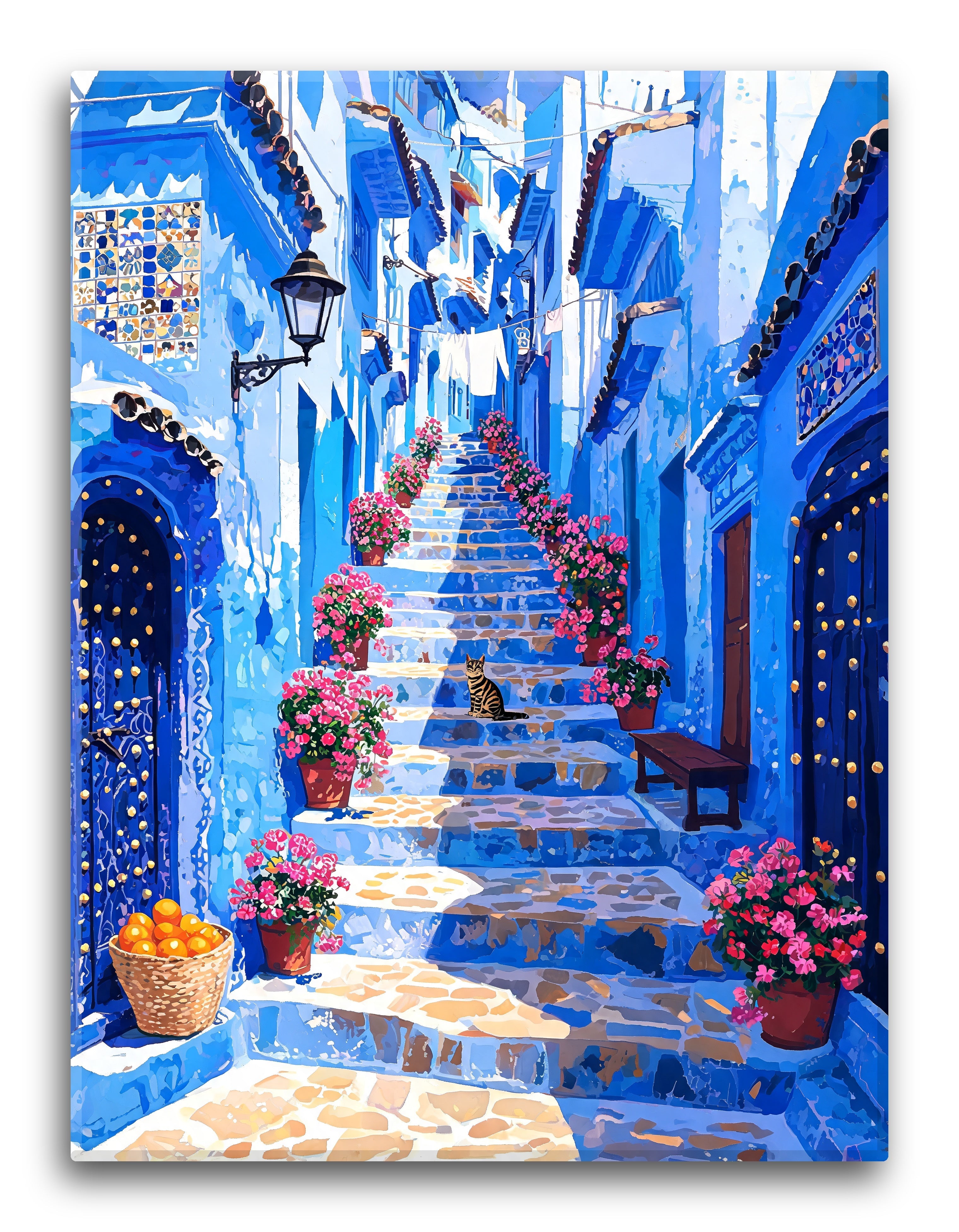 Chefchaouen Stair Blue