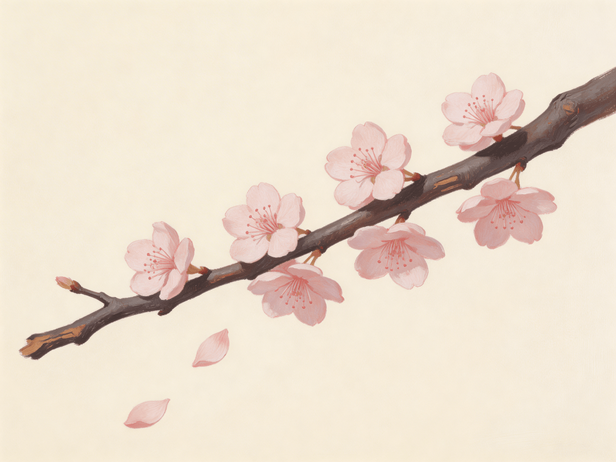 Cherry Blossom Branch - Escape by Numbers