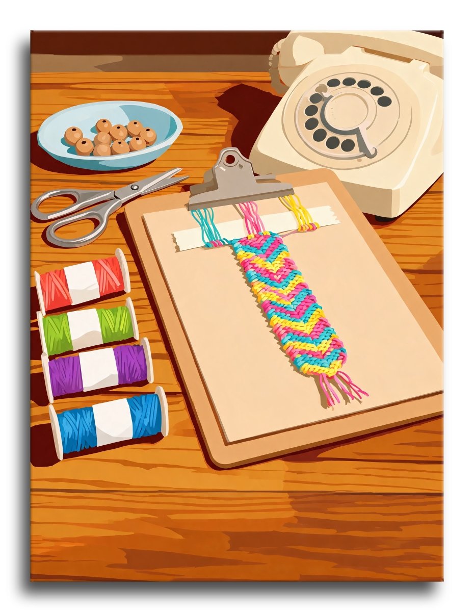 Chevron Bracelet Craft - Escape by Numbers