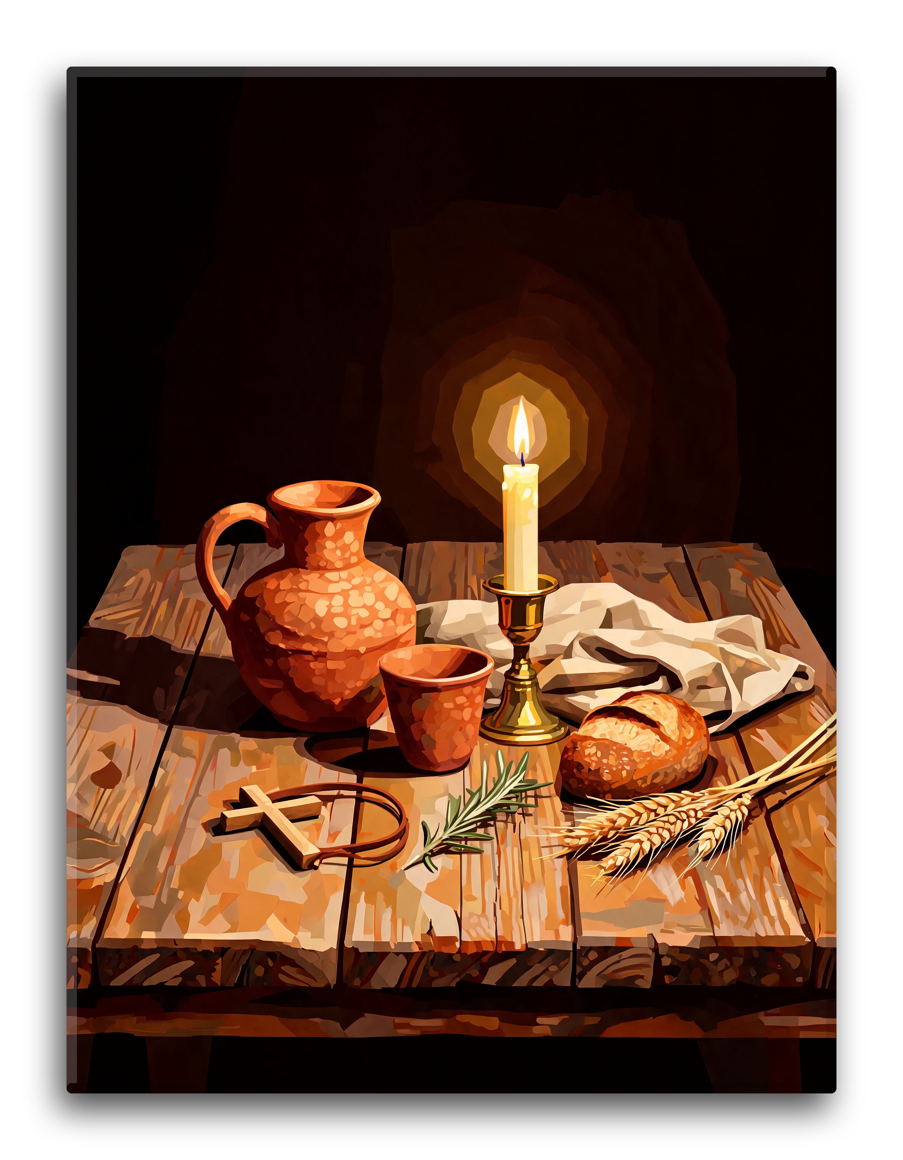 Clay Jug Candlelight