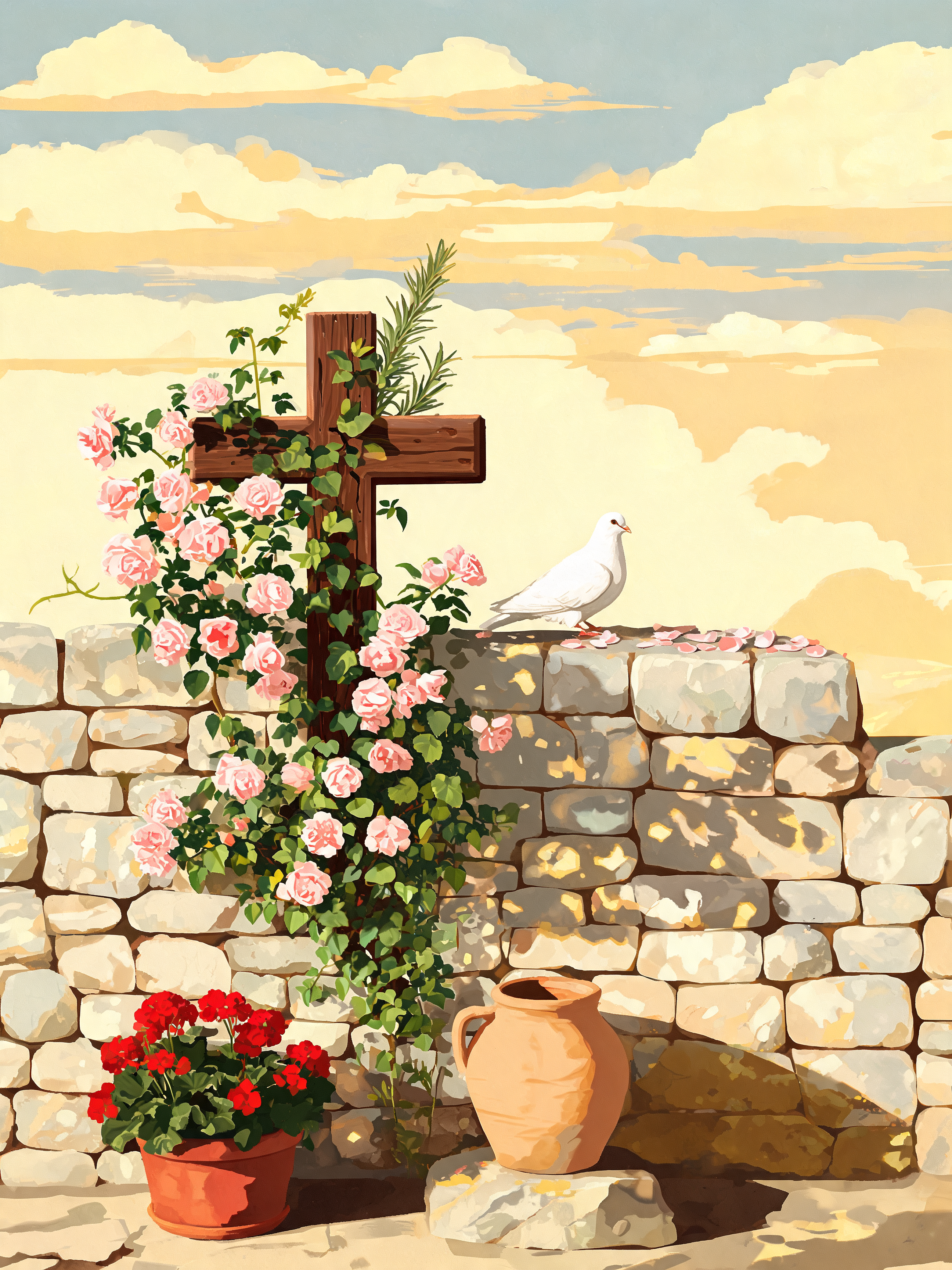 Climbing Rose Cross