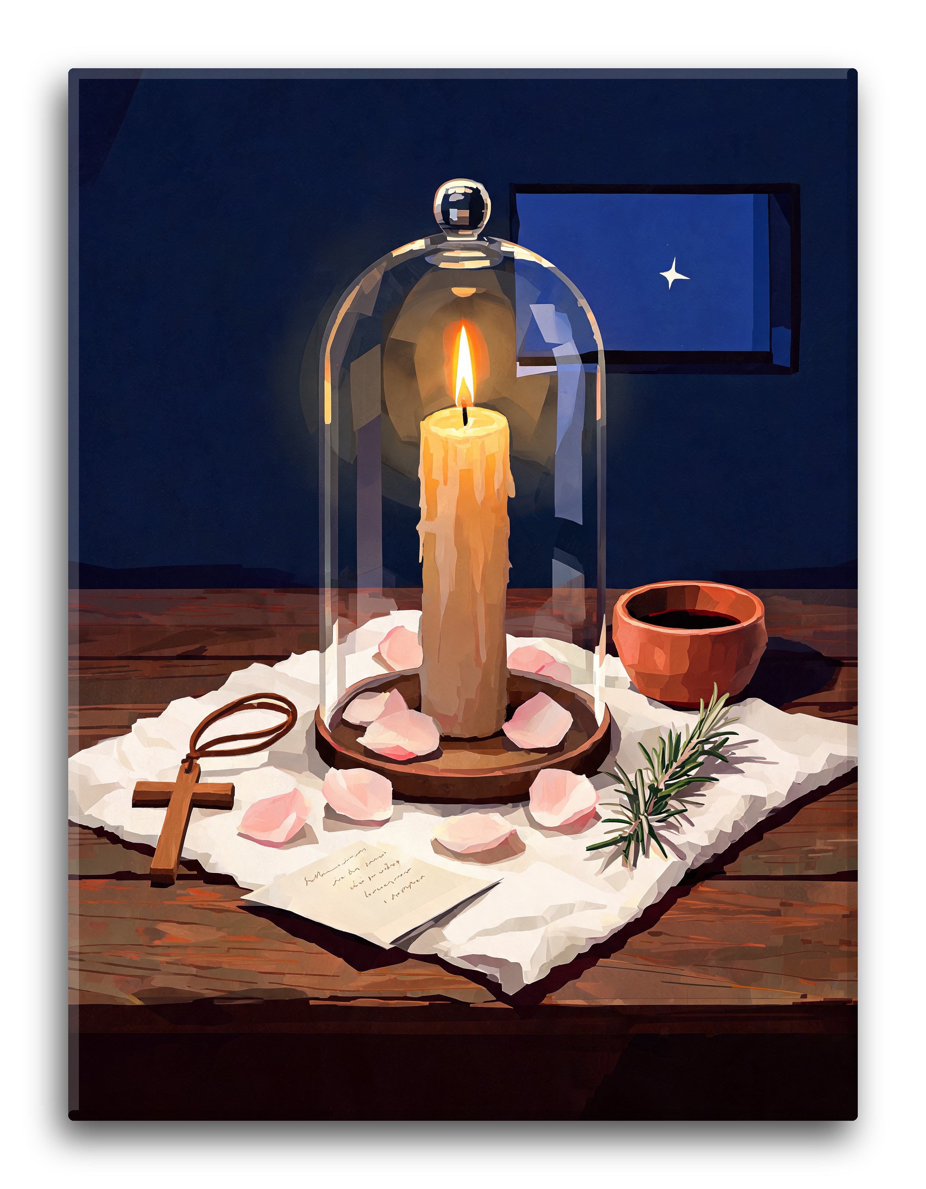 Cloche Sheltered Flame