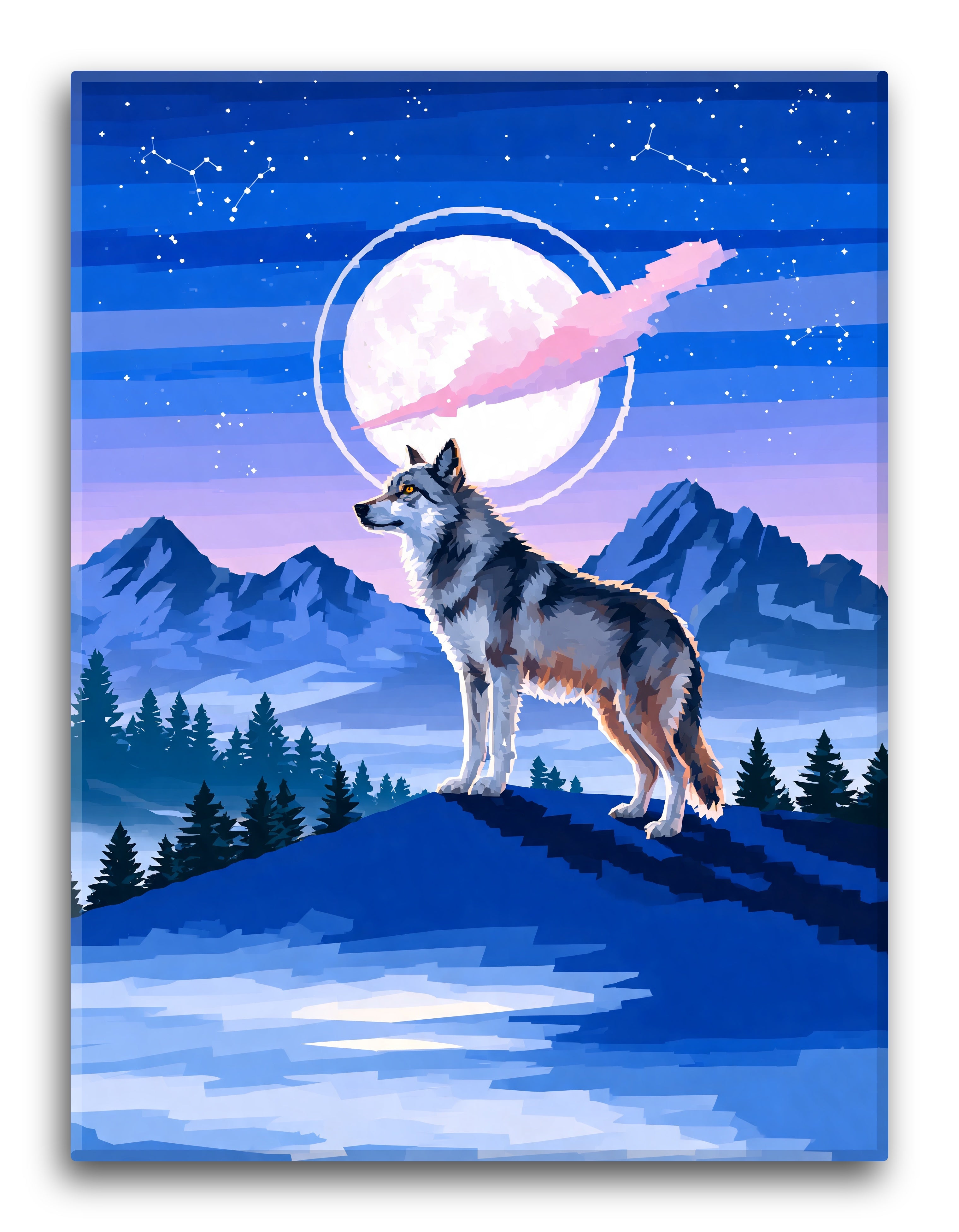 Color Block Ridge Wolf