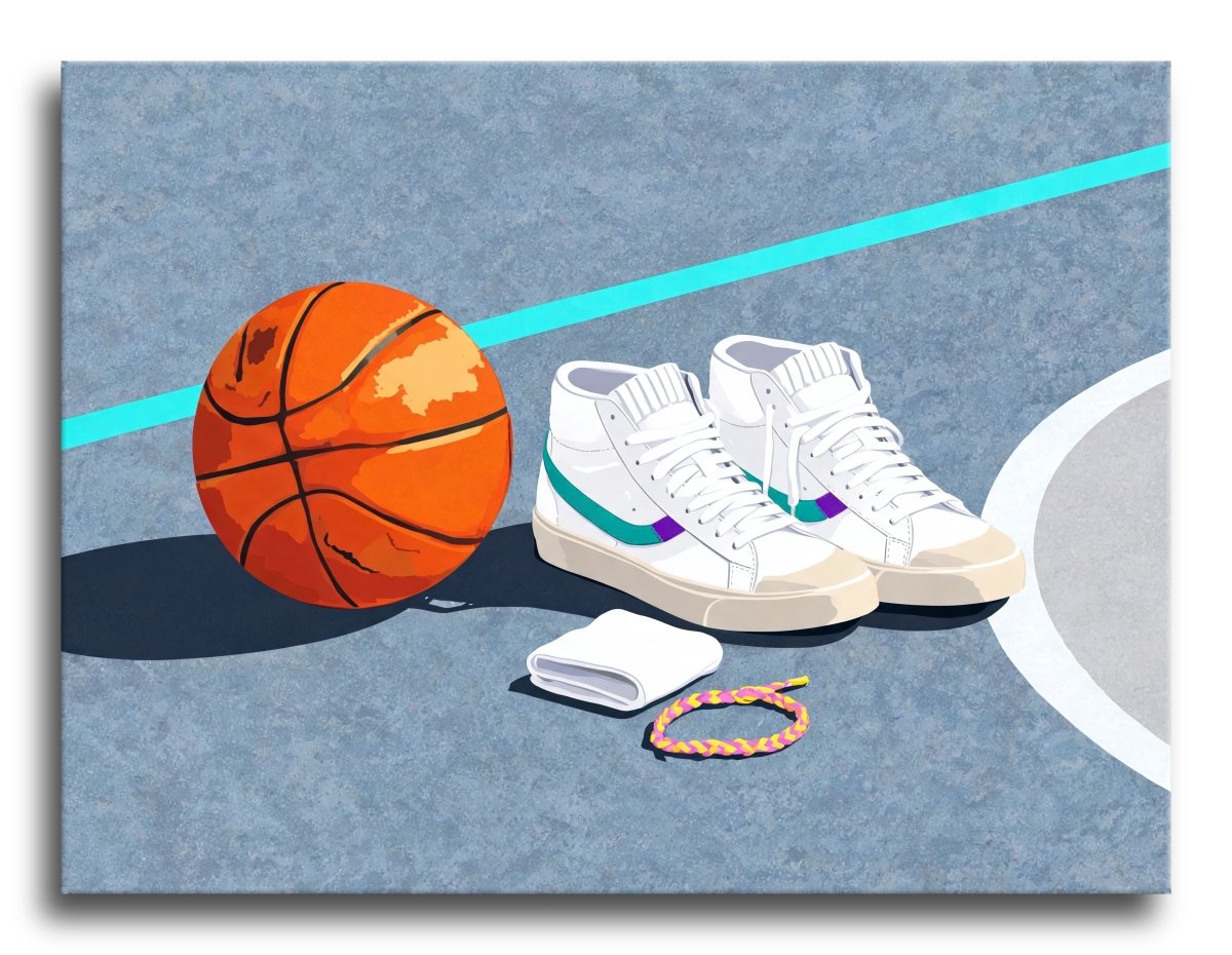 Court Ball Hightops - Escape by Numbers