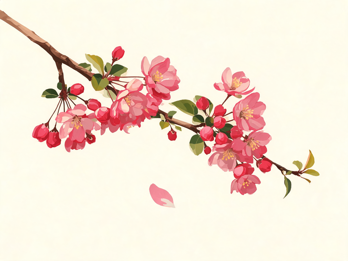 Crabapple Blossom Spray - Escape by Numbers