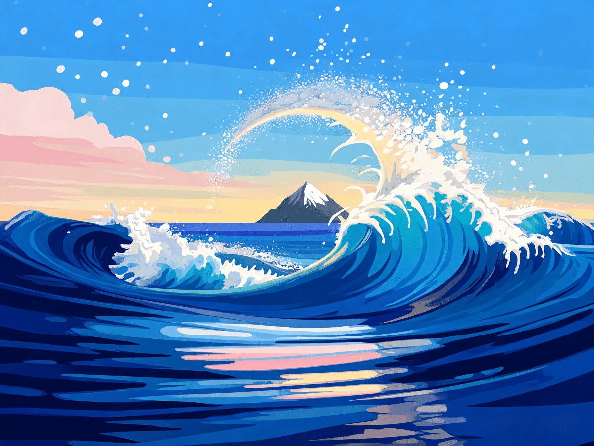 Cresting Japanese Wave - Escape by Numbers
