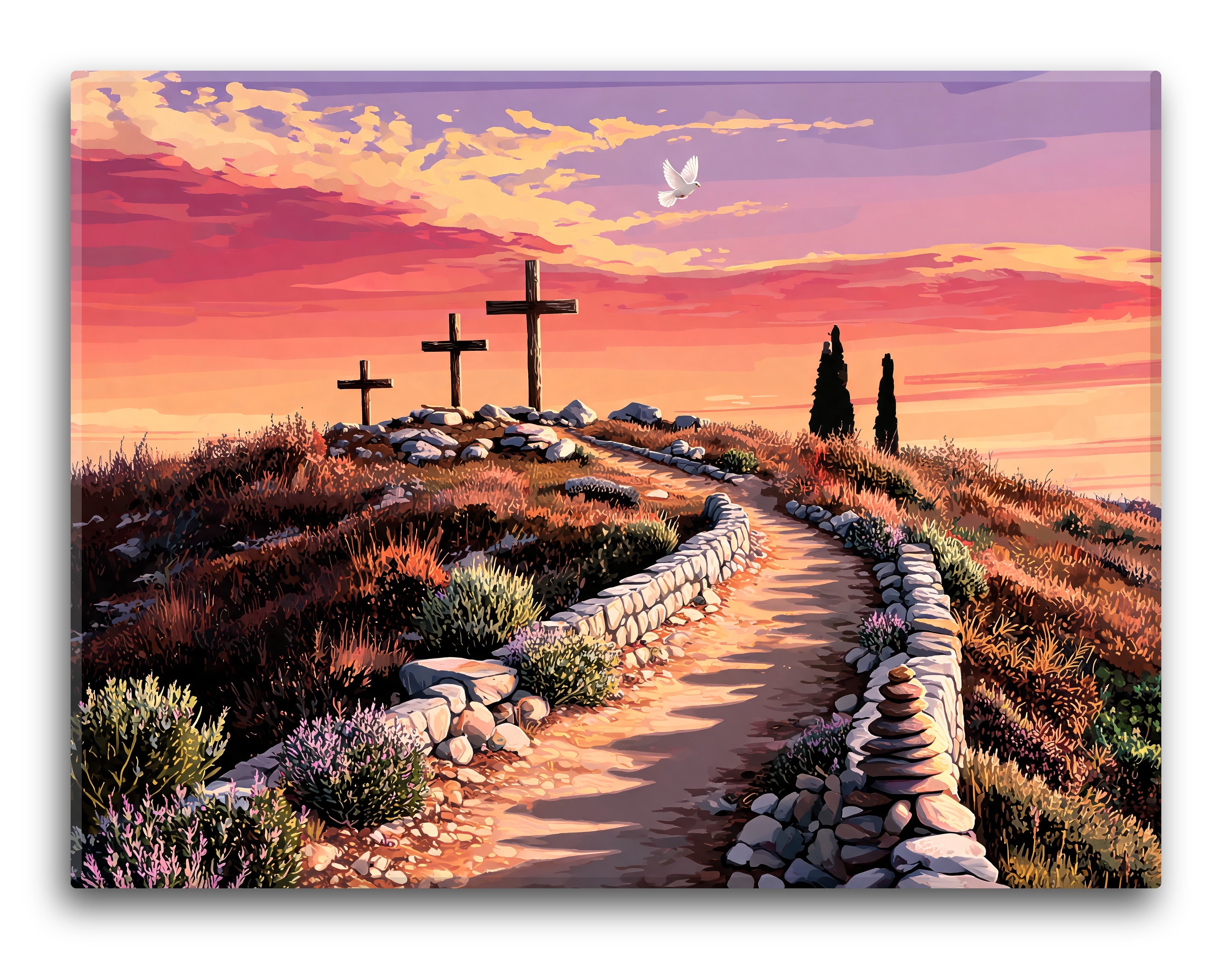 Crosses Magenta Dusk
