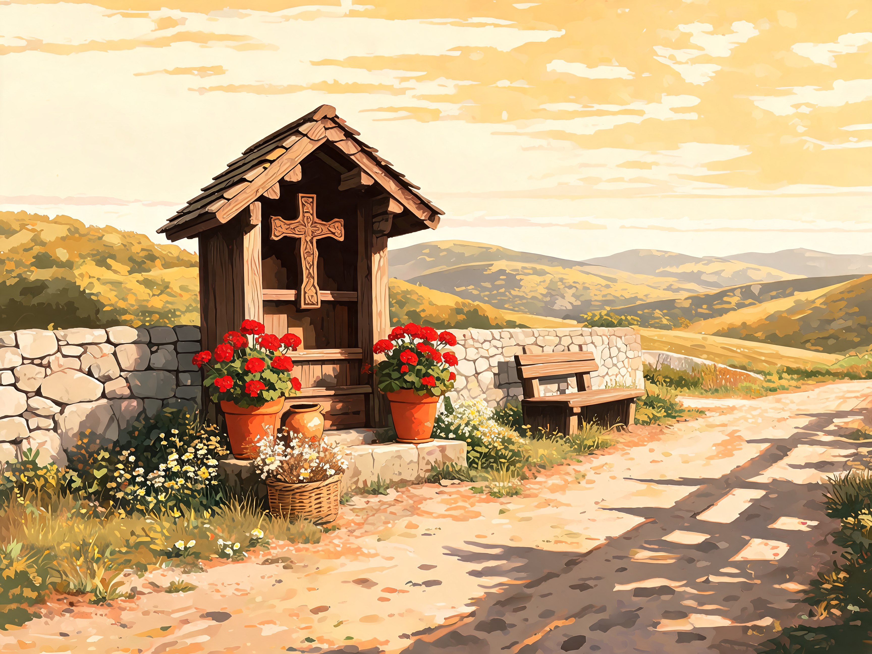 Crossroad Wooden Shrine