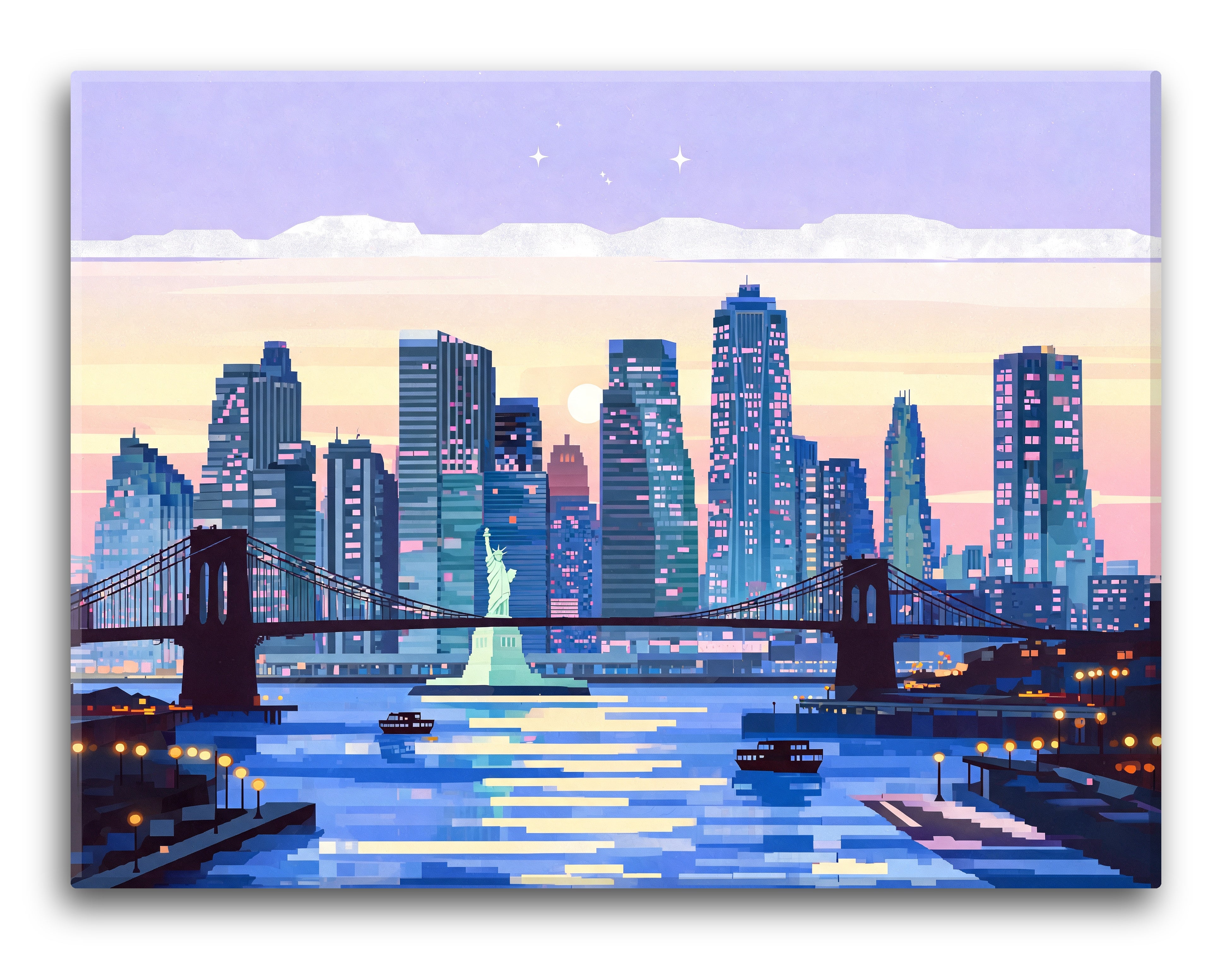 Cubist New York Dawn