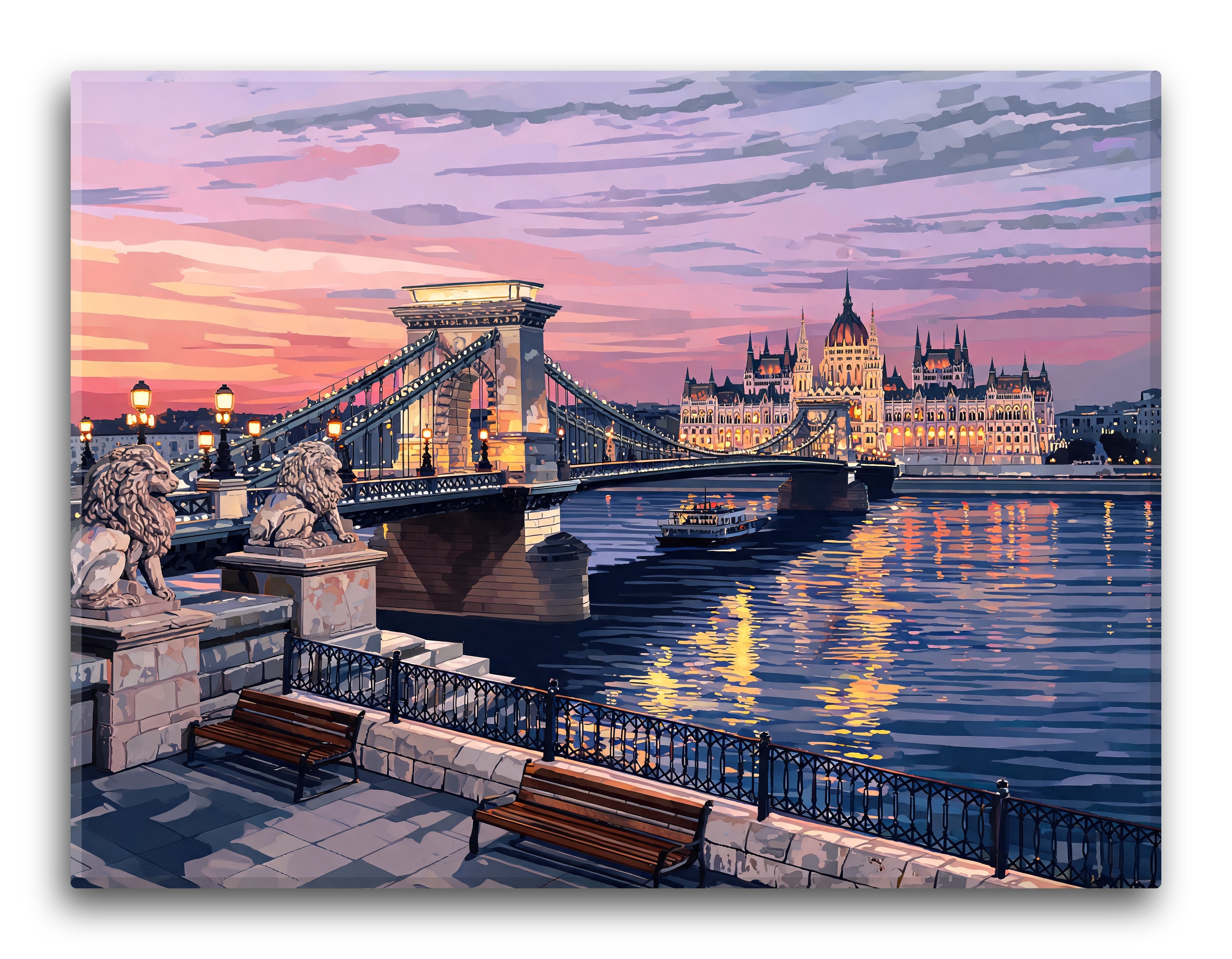 Danube Twilight Parliament